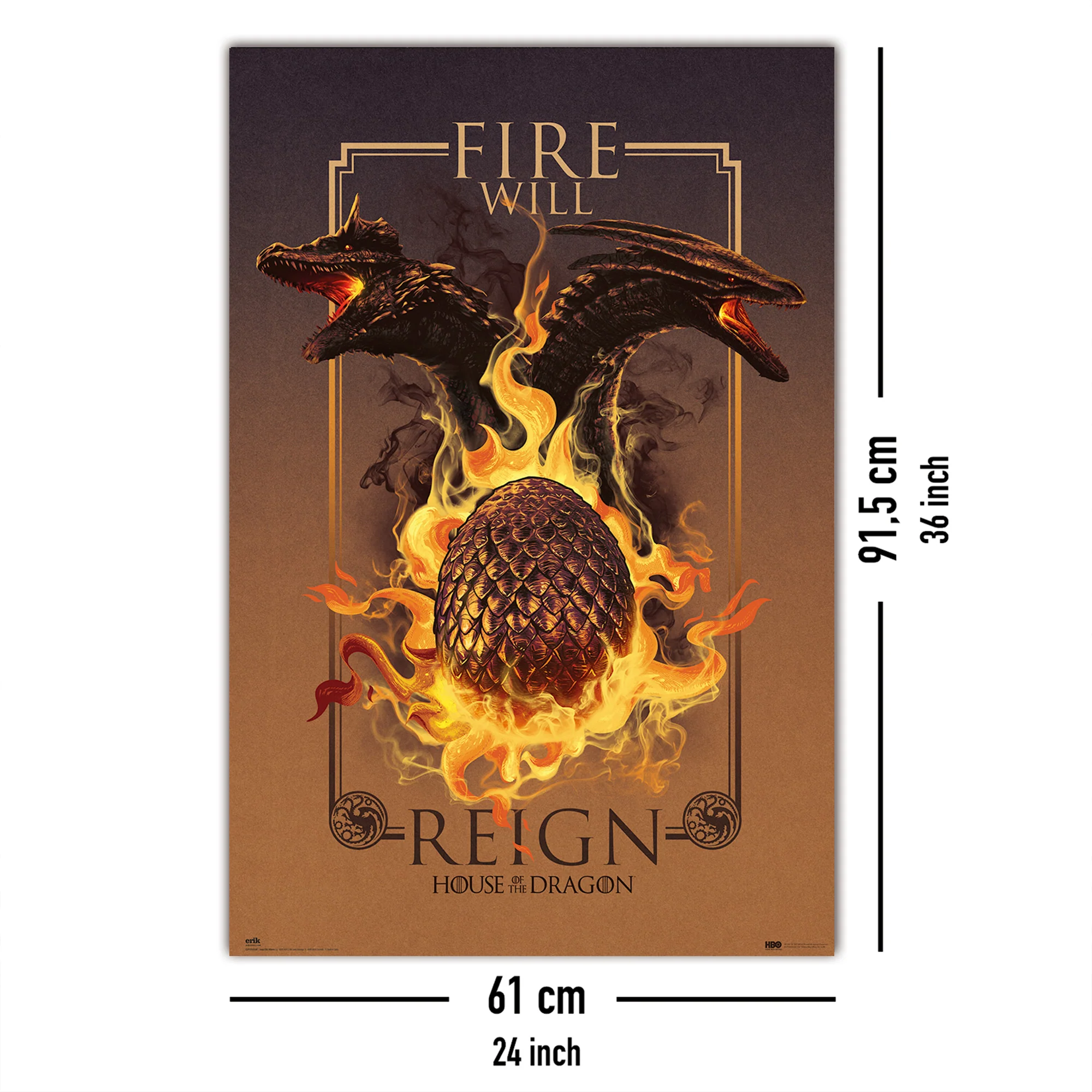 House Of The Dragon Poster Fire Will Reign - Image 5