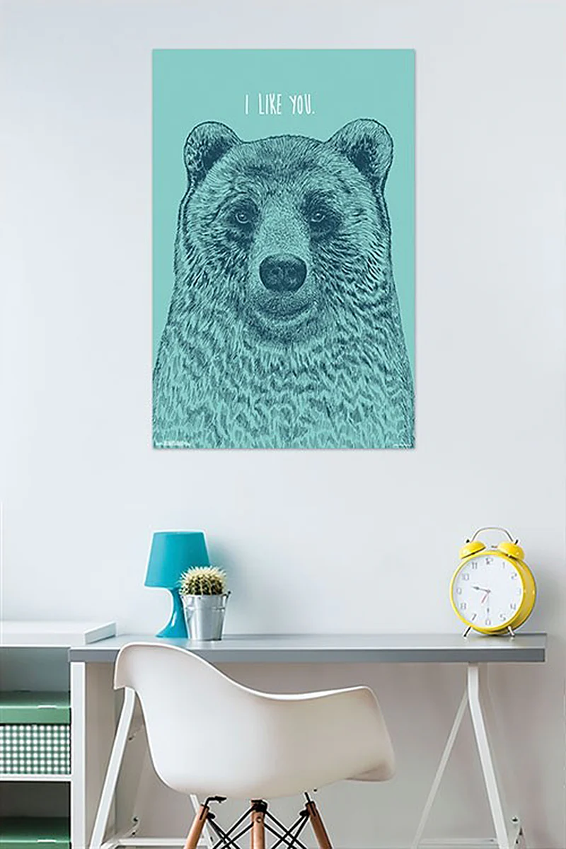 I Like You Bear Poster Rachel Caldwell - Image 2
