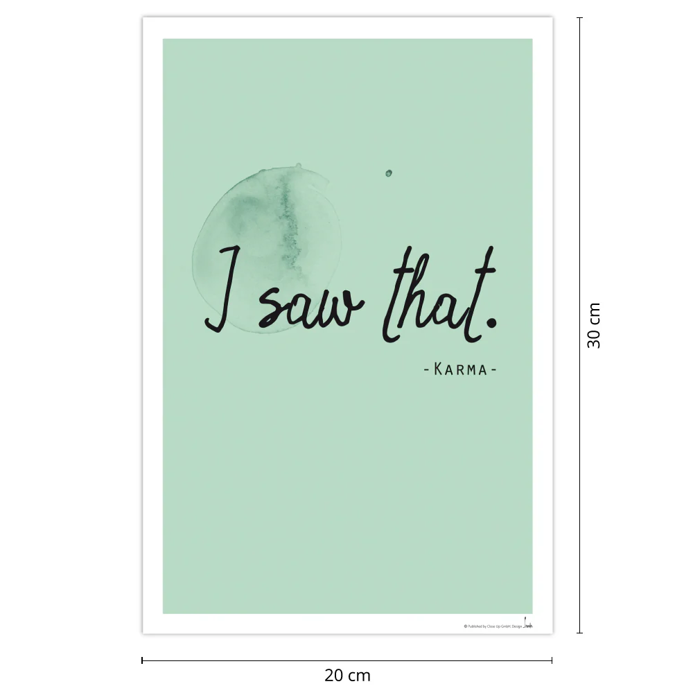 I saw that - Karma Kunstdruck - Image 3