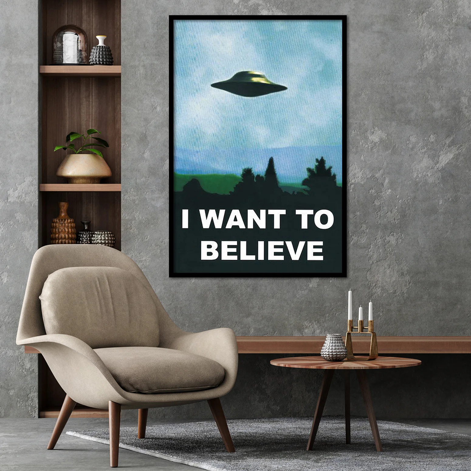 'I Want To Believe' Poster Ufo - Image 2