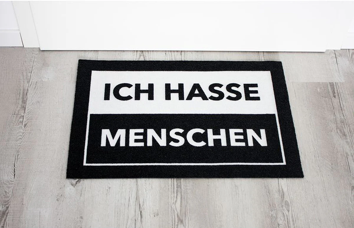 Ich hasse Menschen Tasse und Fußmatten Set - Image 7