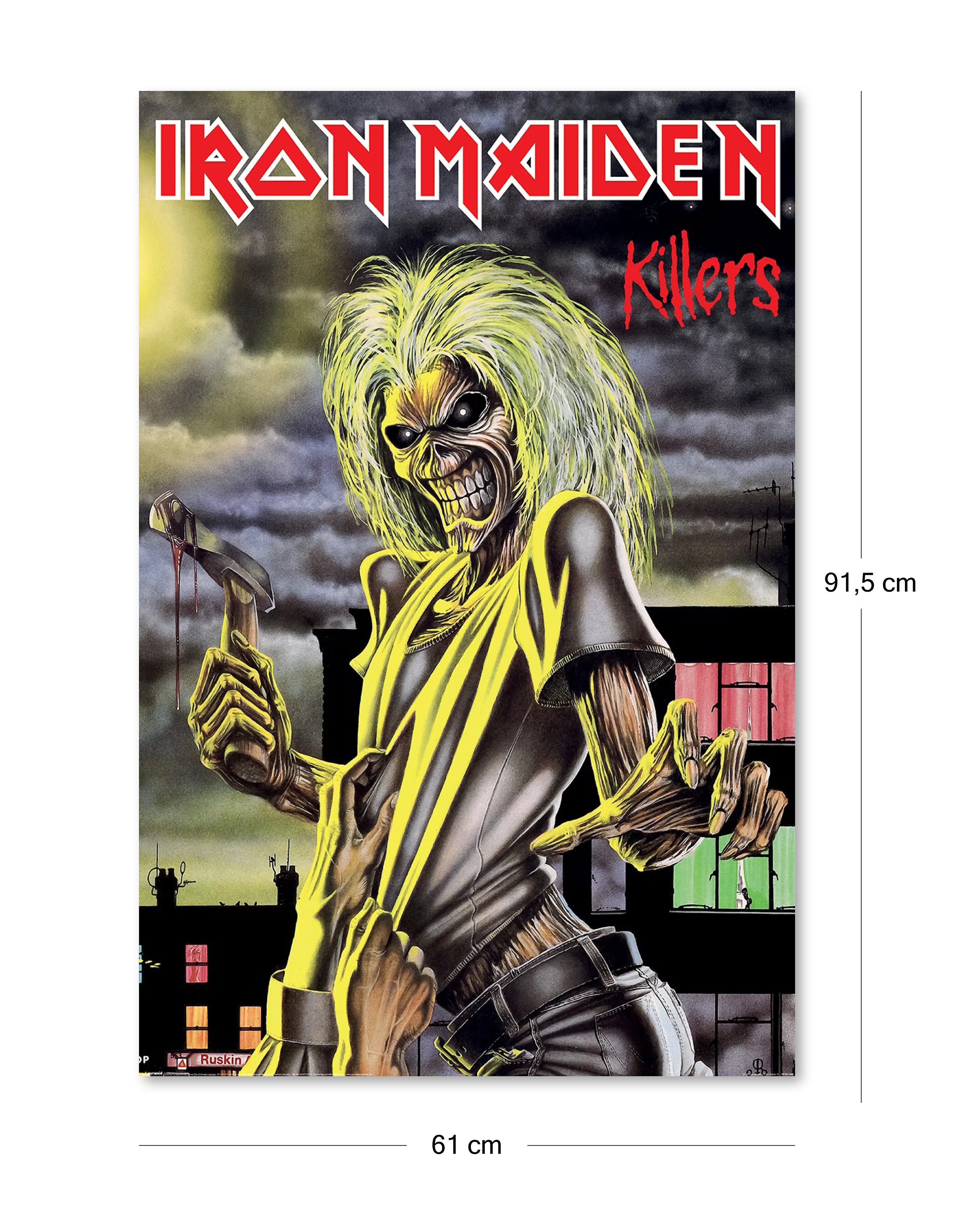Iron Maiden Poster Eddie | "KIllers" | 61x91,5 cm | Heavy Metal Band Poster - Image 2