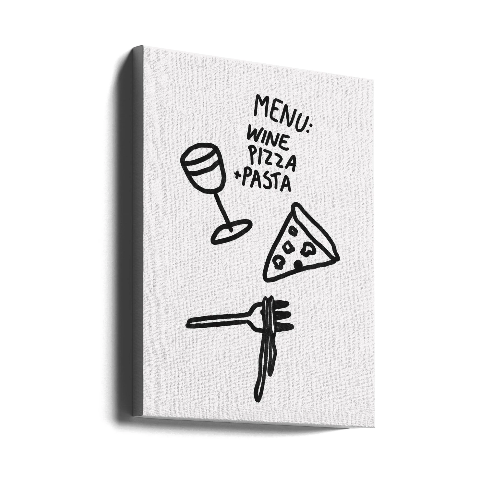 Italian Trio Delight Poster | Pizza, Pasta & Wine | in verschiedenen Größen | by Athene Fritsch - Image 9