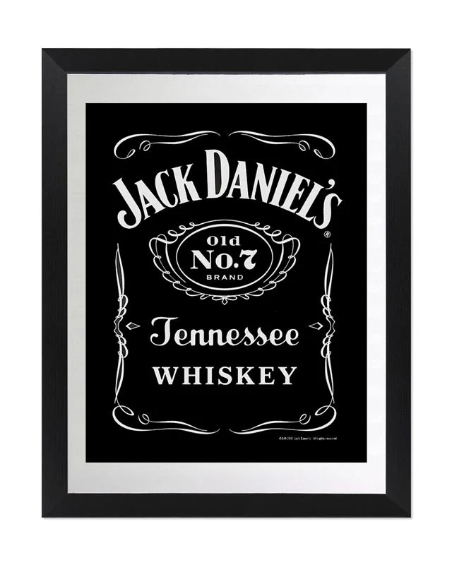 Jack Daniel's Spiegel Black Label XL - 30x40 cm