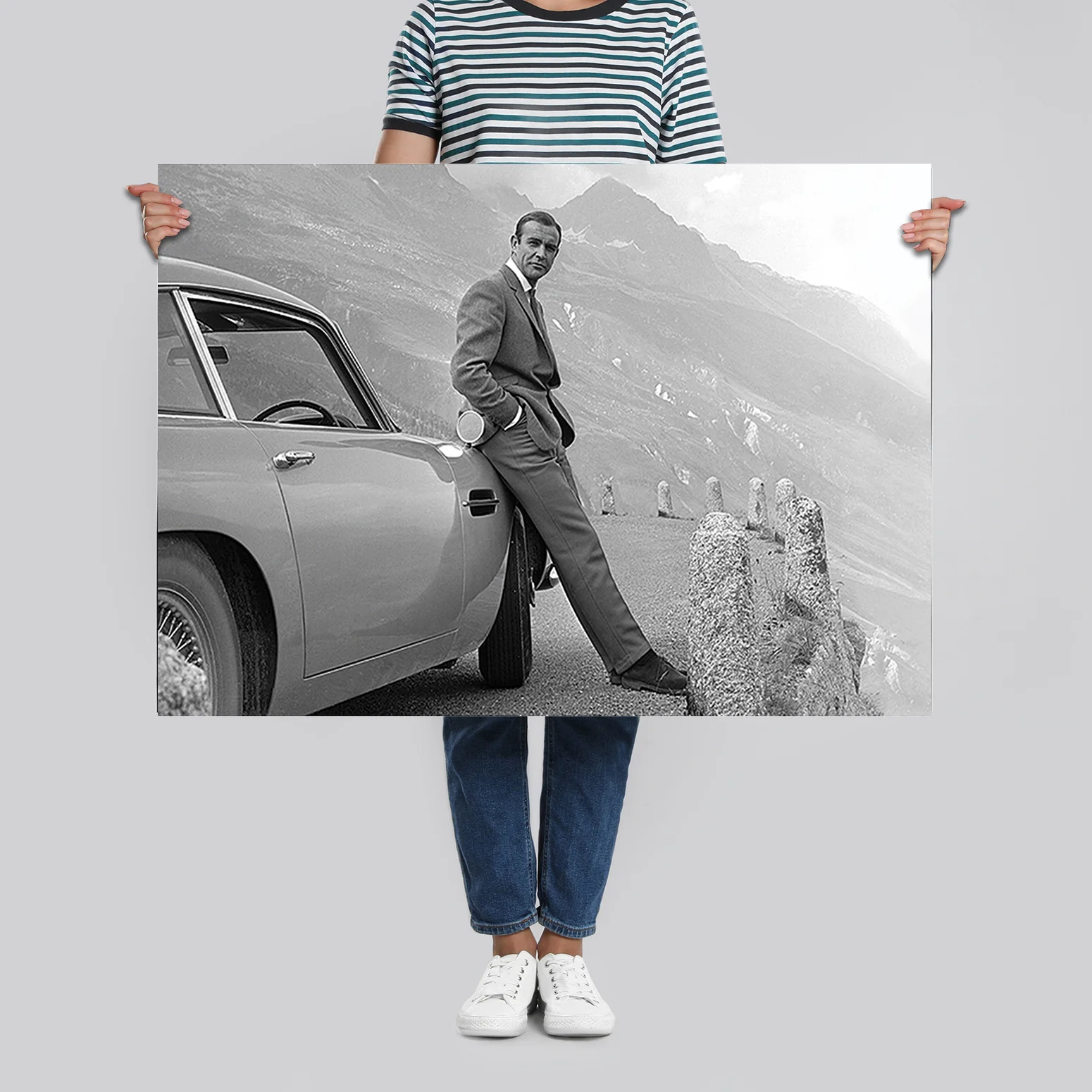 James Bond Poster Sean Connery & Aston Martin - Image 4