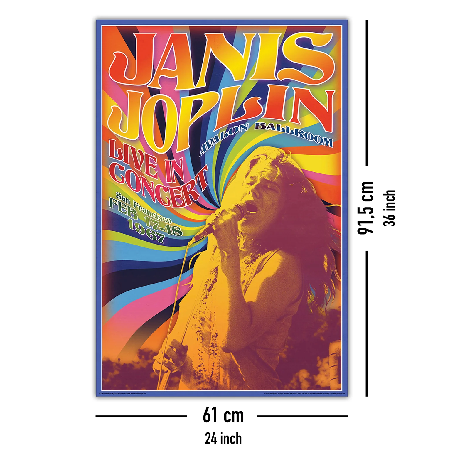 Janis Joplin Poster Live In Concert - Image 5