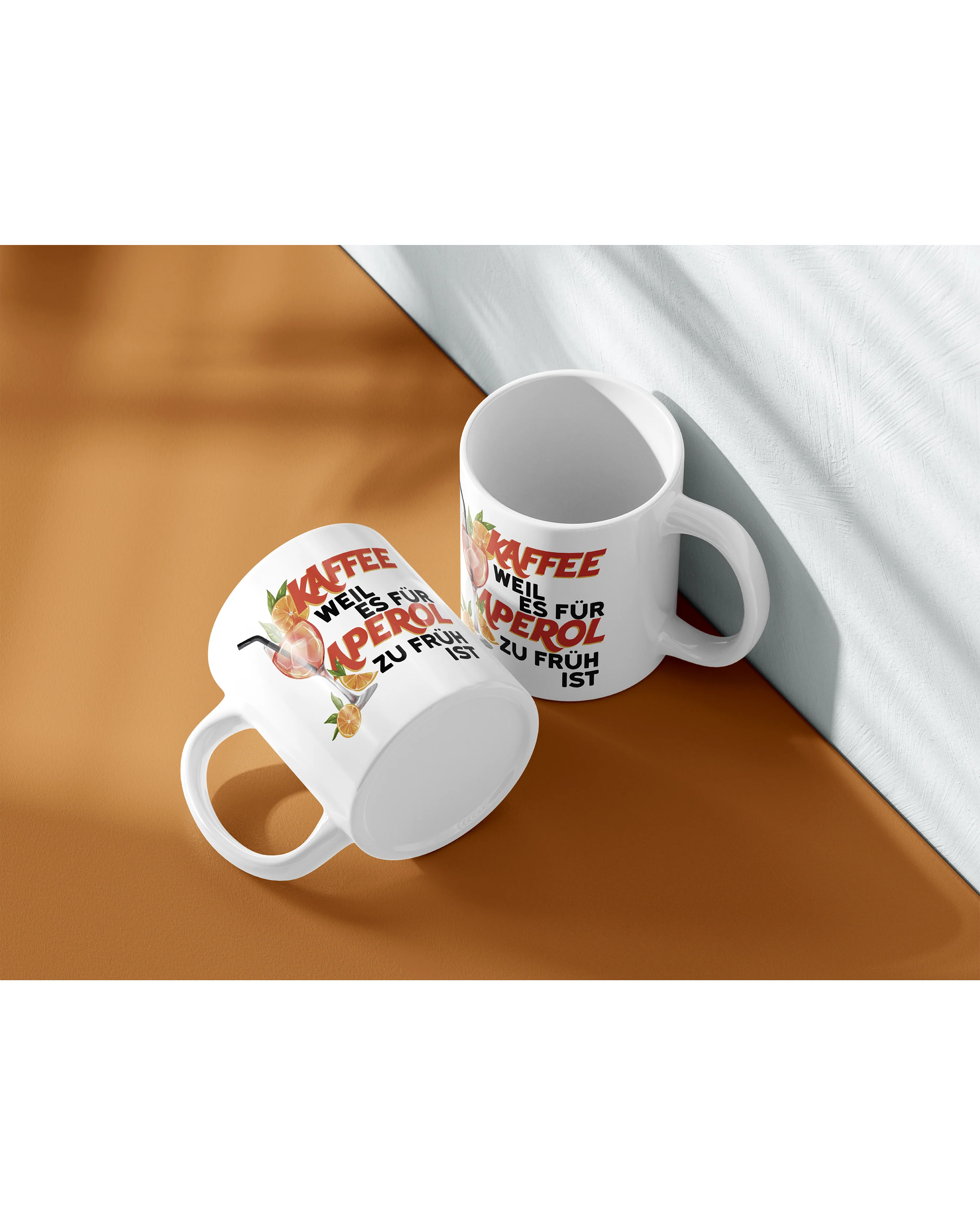 Kaffee weil es für Aperol noch zu früh ist Tasse - Image 15
