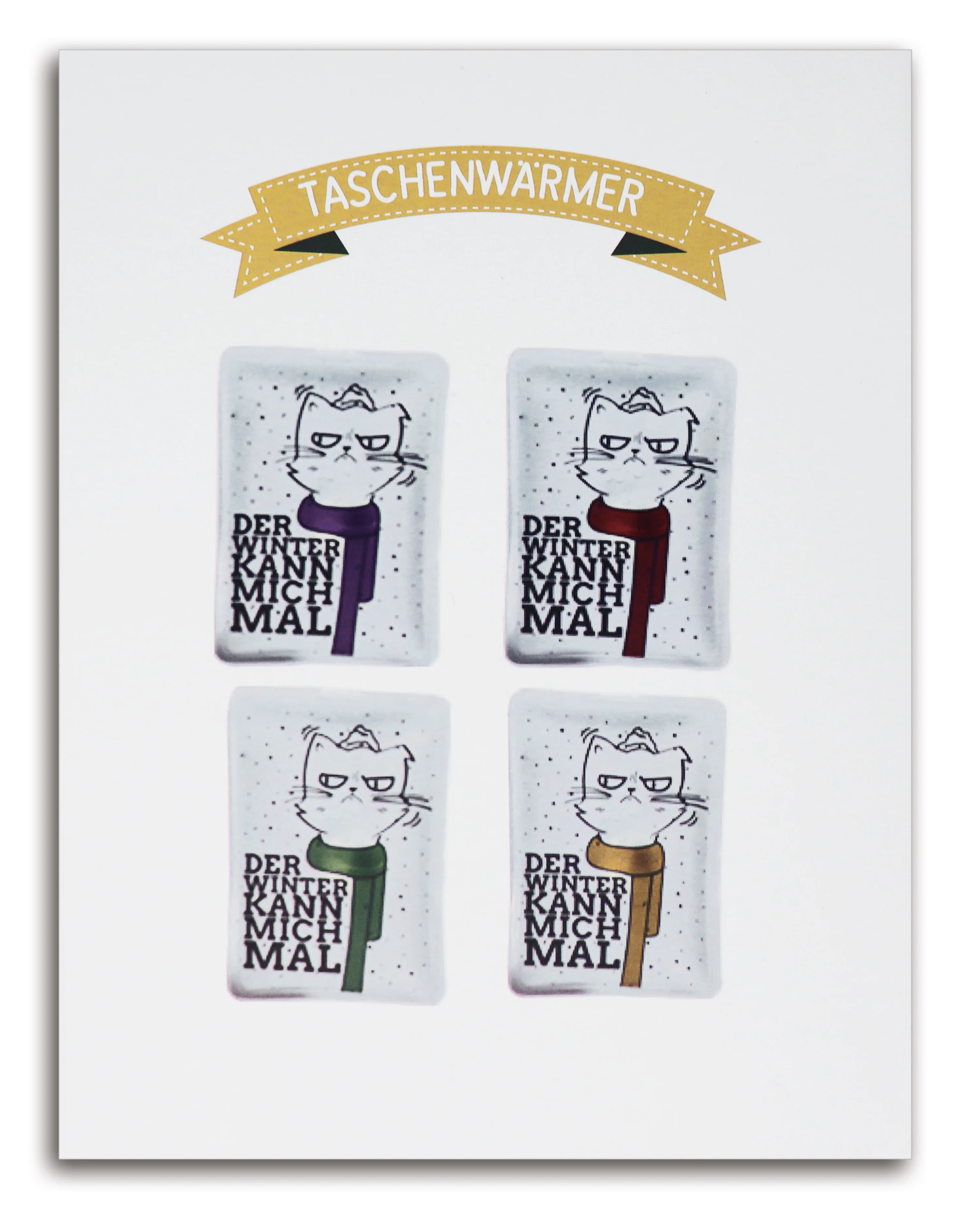 Katze Taschenwärmer 4er Set Winter Kann Mich Mal - Image 6
