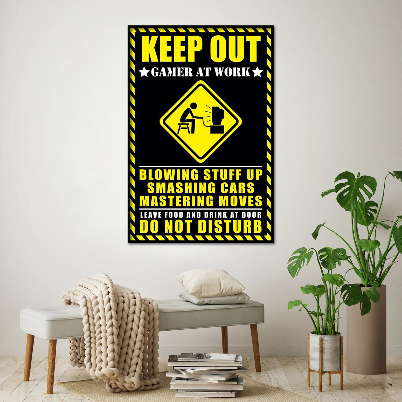 Keep out - Gamer at work Poster - Image 2