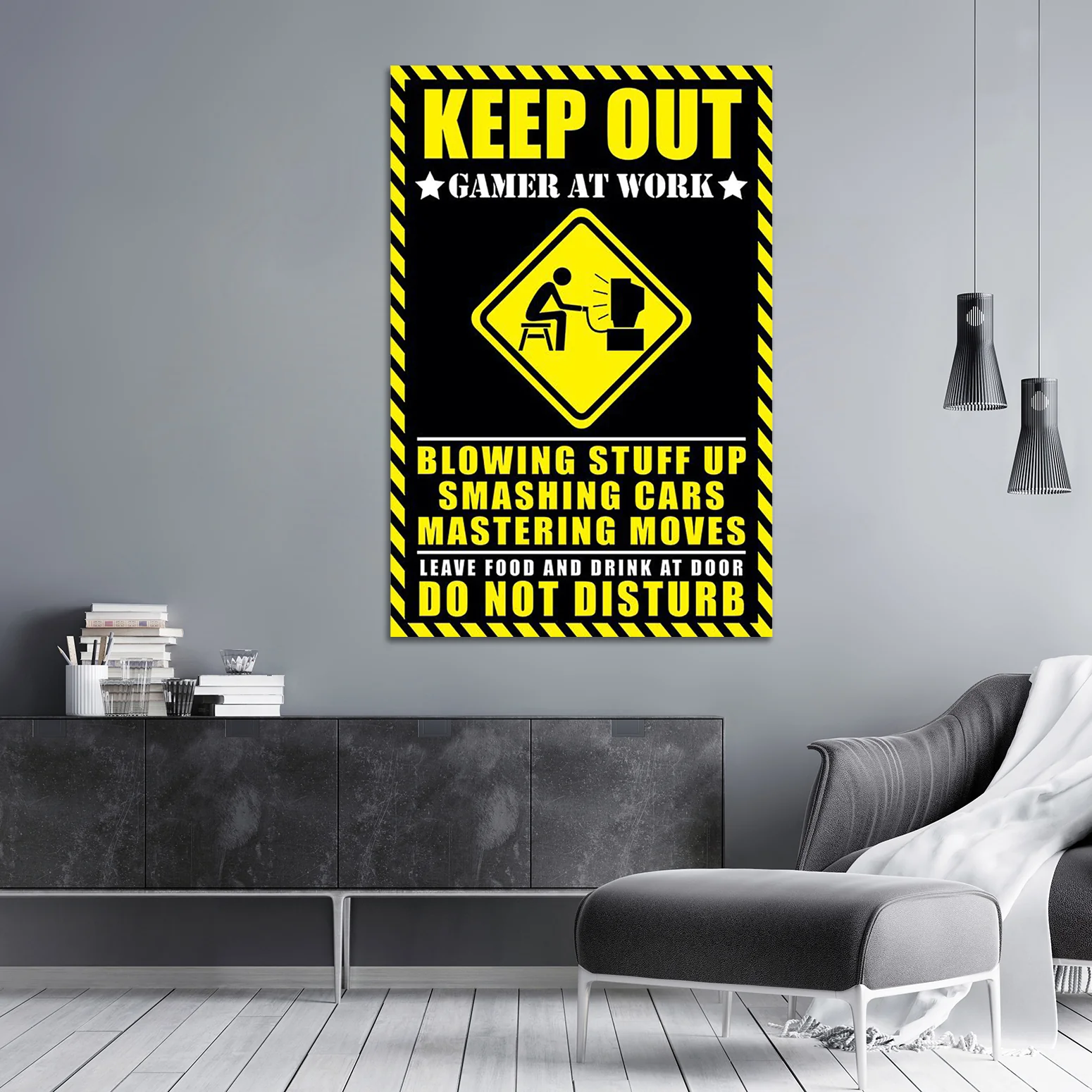 Keep out - Gamer at work Poster - Image 3
