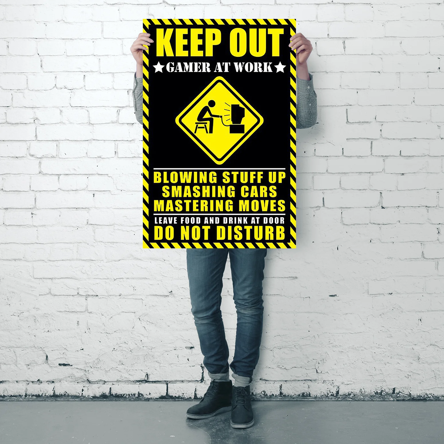 Keep out - Gamer at work Poster - Image 4