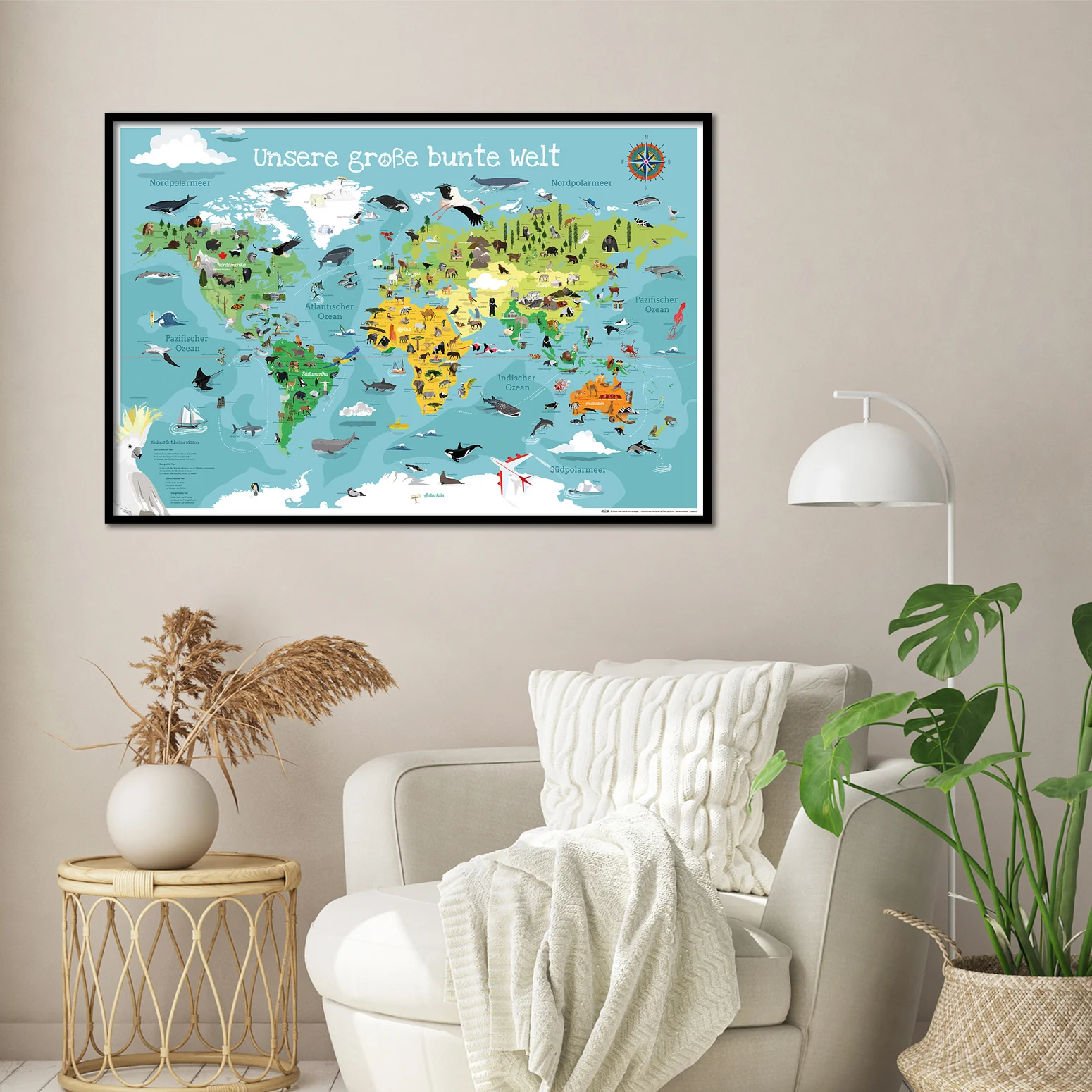 Kinder-Weltkarte XL Poster Unsere große bunte Welt - Image 10