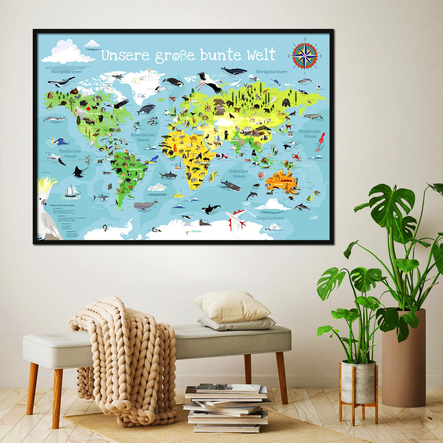 Kinder-Weltkarte XXL Poster Unsere große bunte Welt - Image 4