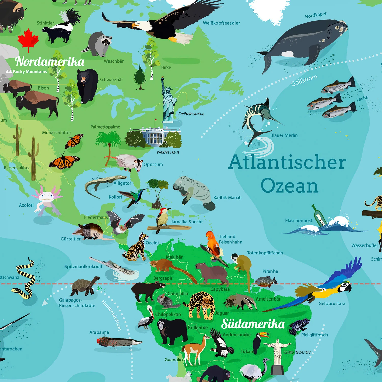 Kinder-Weltkarte XXL Poster Unsere große bunte Welt - Image 6