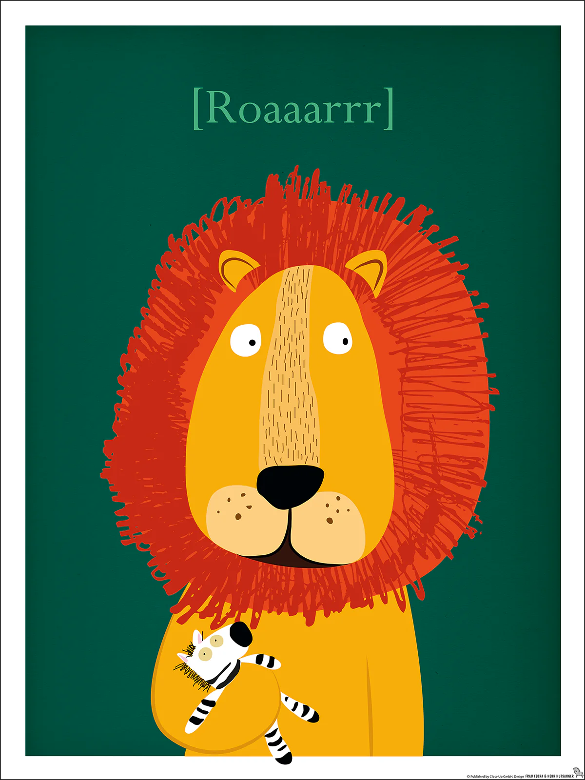 Kinderzimmer Poster Löwe Raubkatze