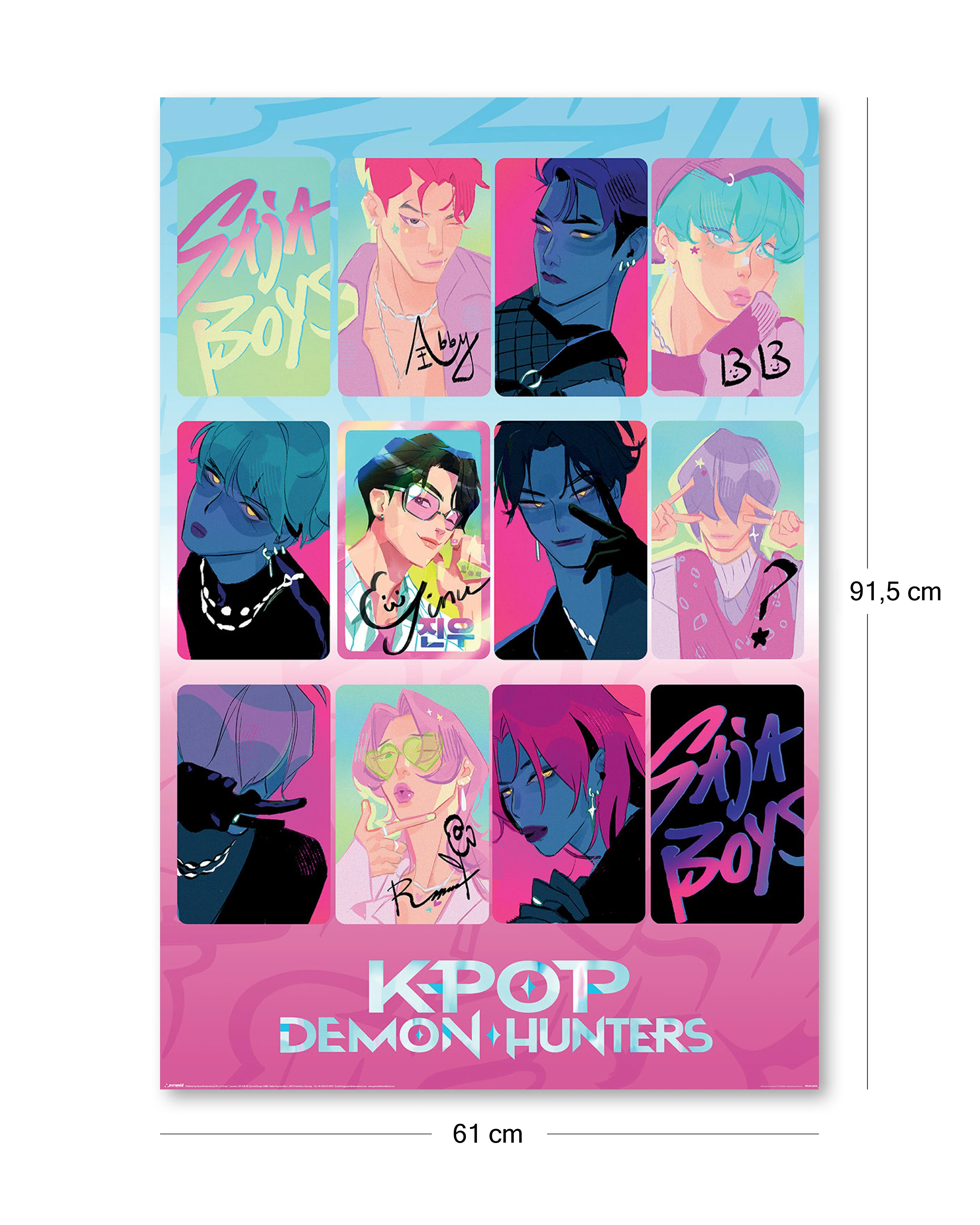 KPop Demon Hunters Poster Saja Boys, Light and Dark - Image 2