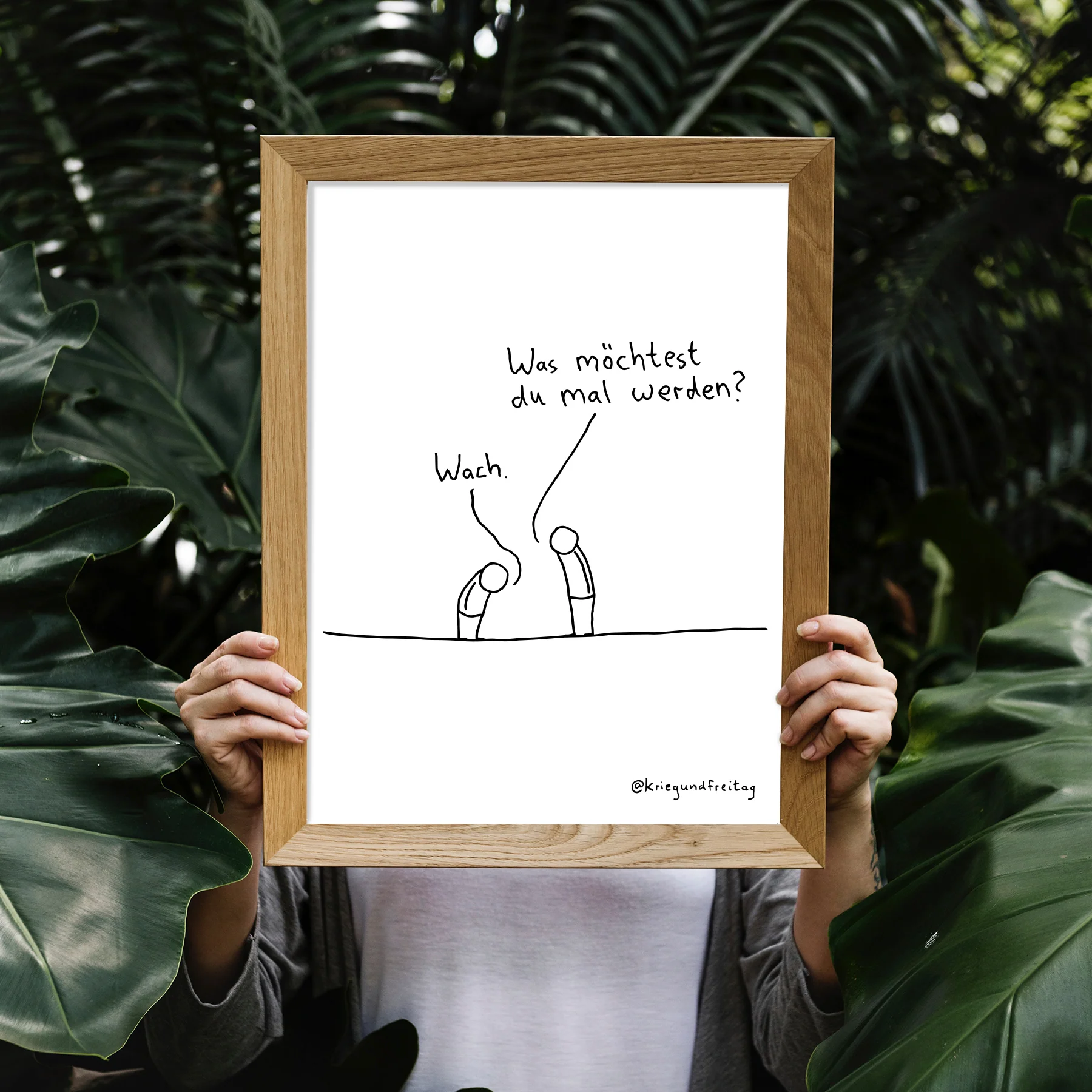 Krieg und Freitag Kunstdruck Wach werden - Image 2
