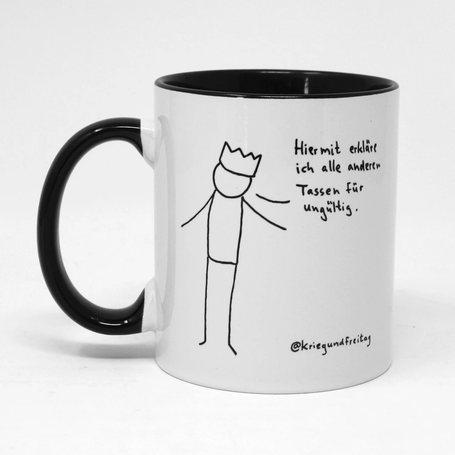 Krieg und Freitag Tasse Hiermit erkläre ich - Image 4
