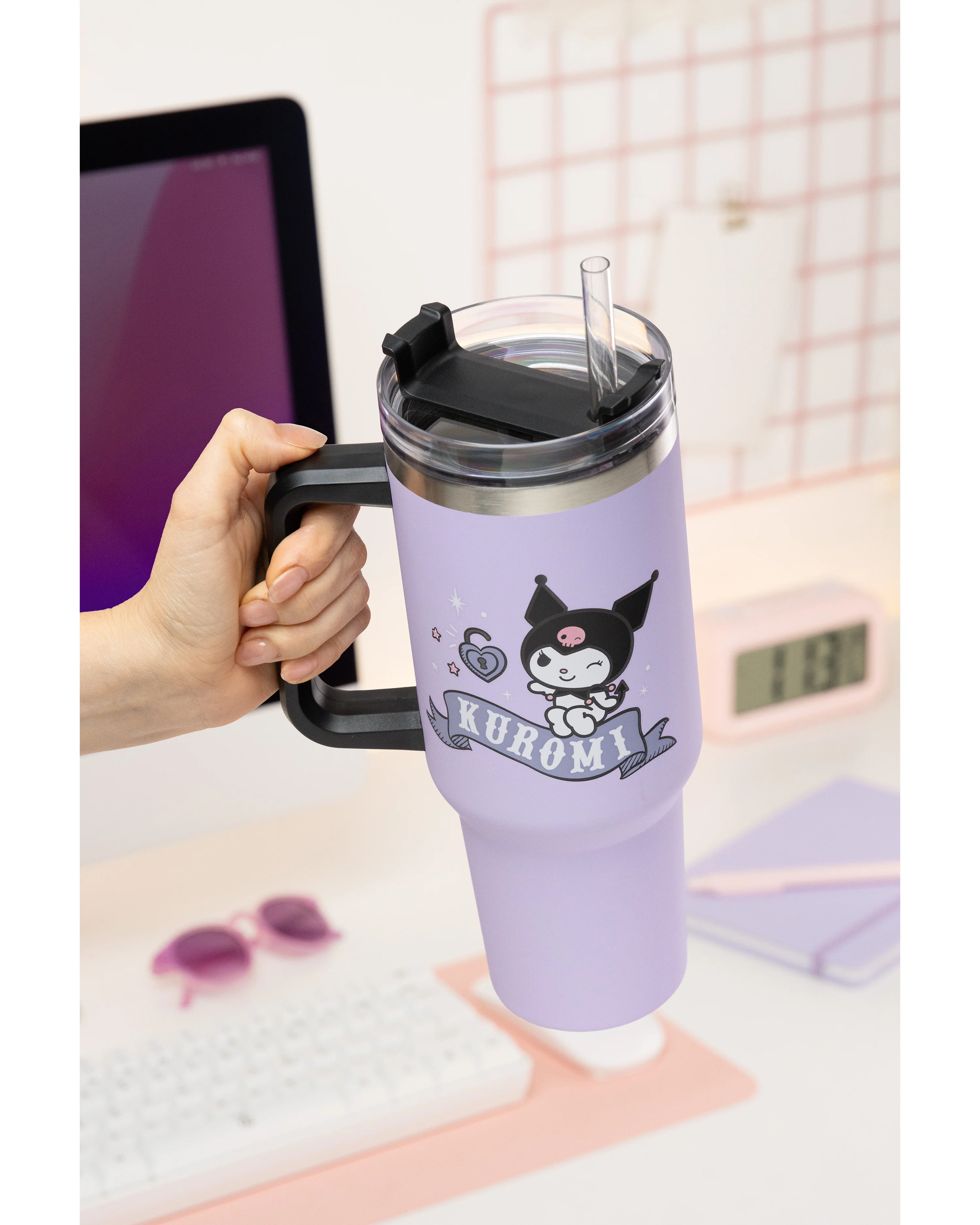 Kuromi 30 oz Tumbler 0,88l mit Mehrwegedeckel - Image 3