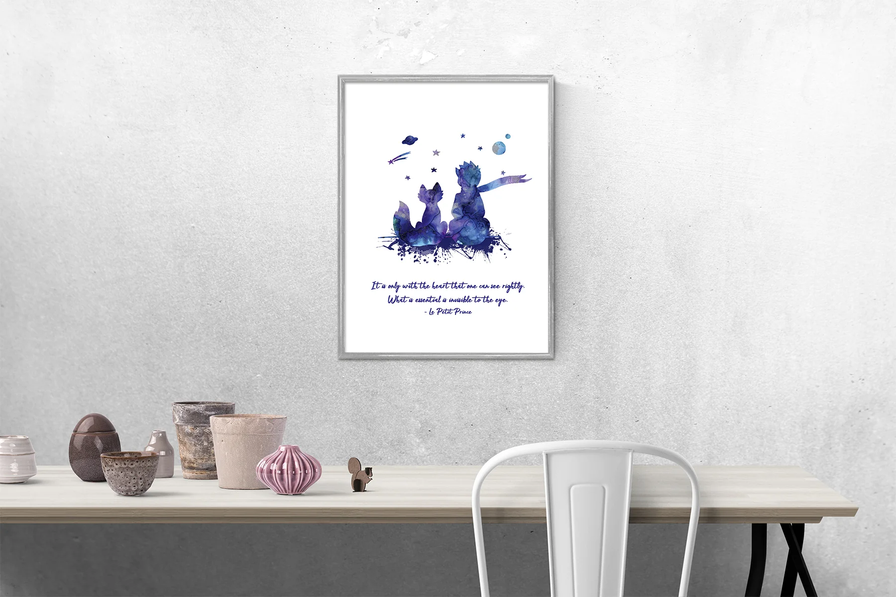 Le Petit Prince Kunstdruck It is only with the heart... - Image 4