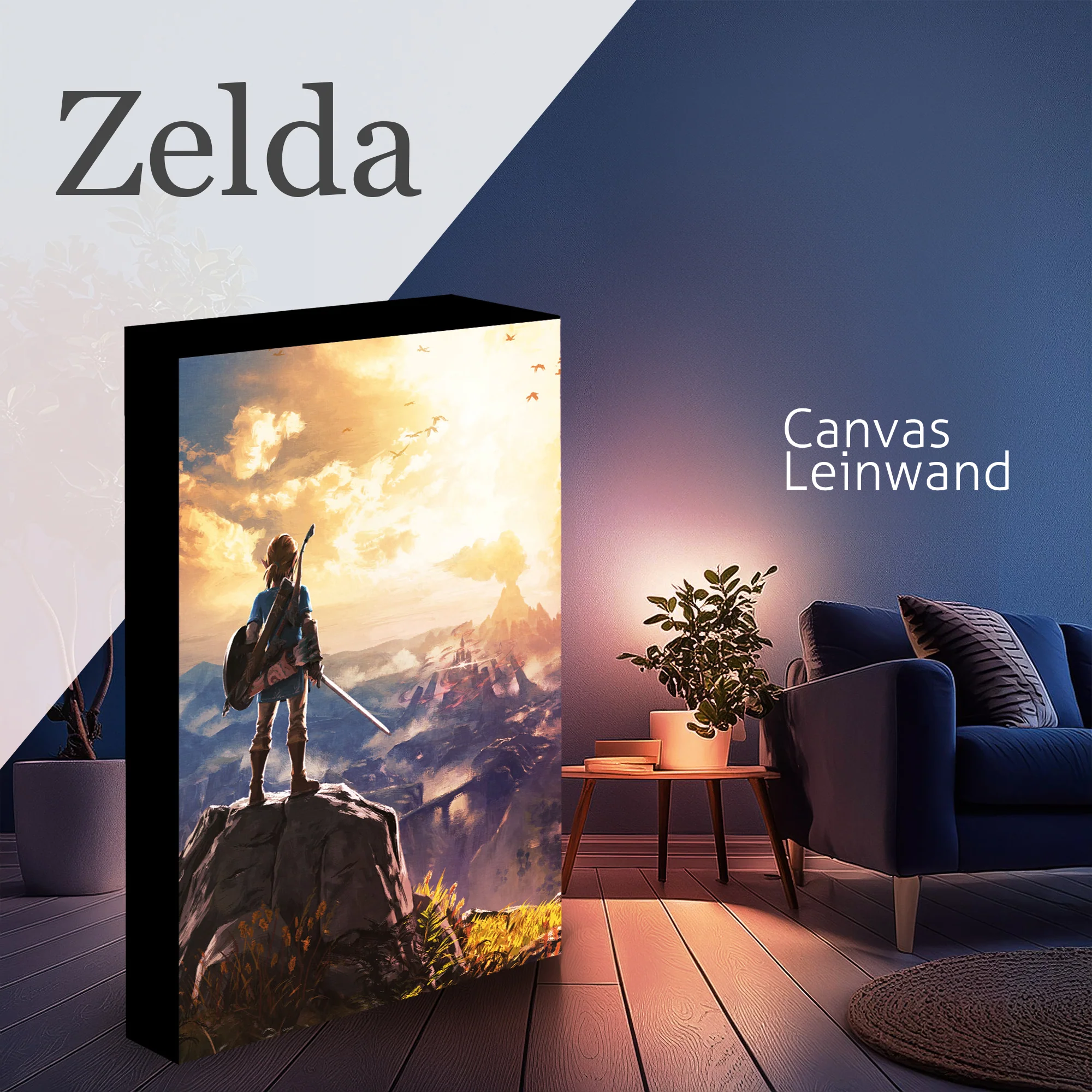 Legend Of Zelda Light Up Canvas Bild Into The Wilds - Image 6