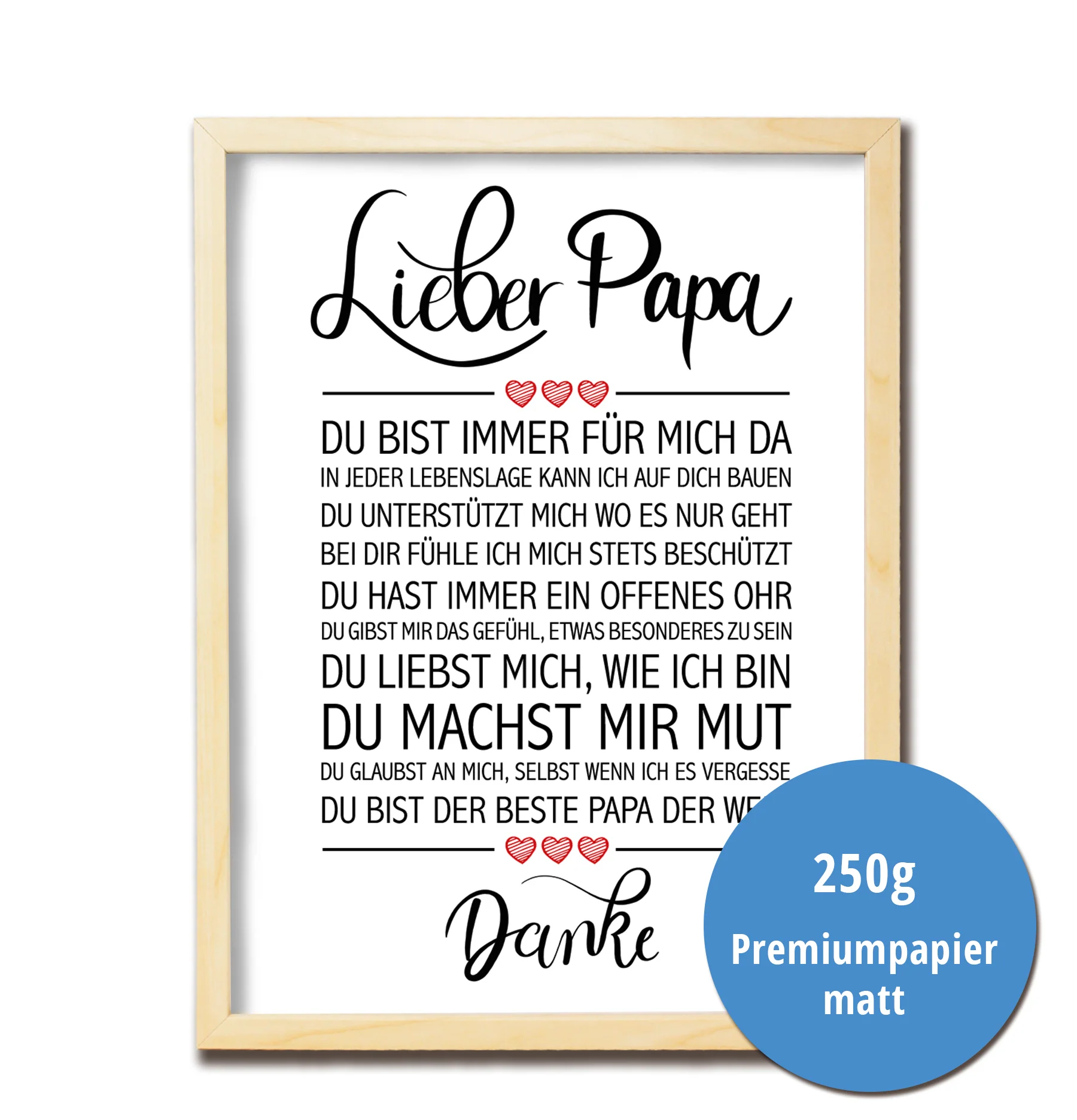 Lieber Papa Kunstdruck - Image 3