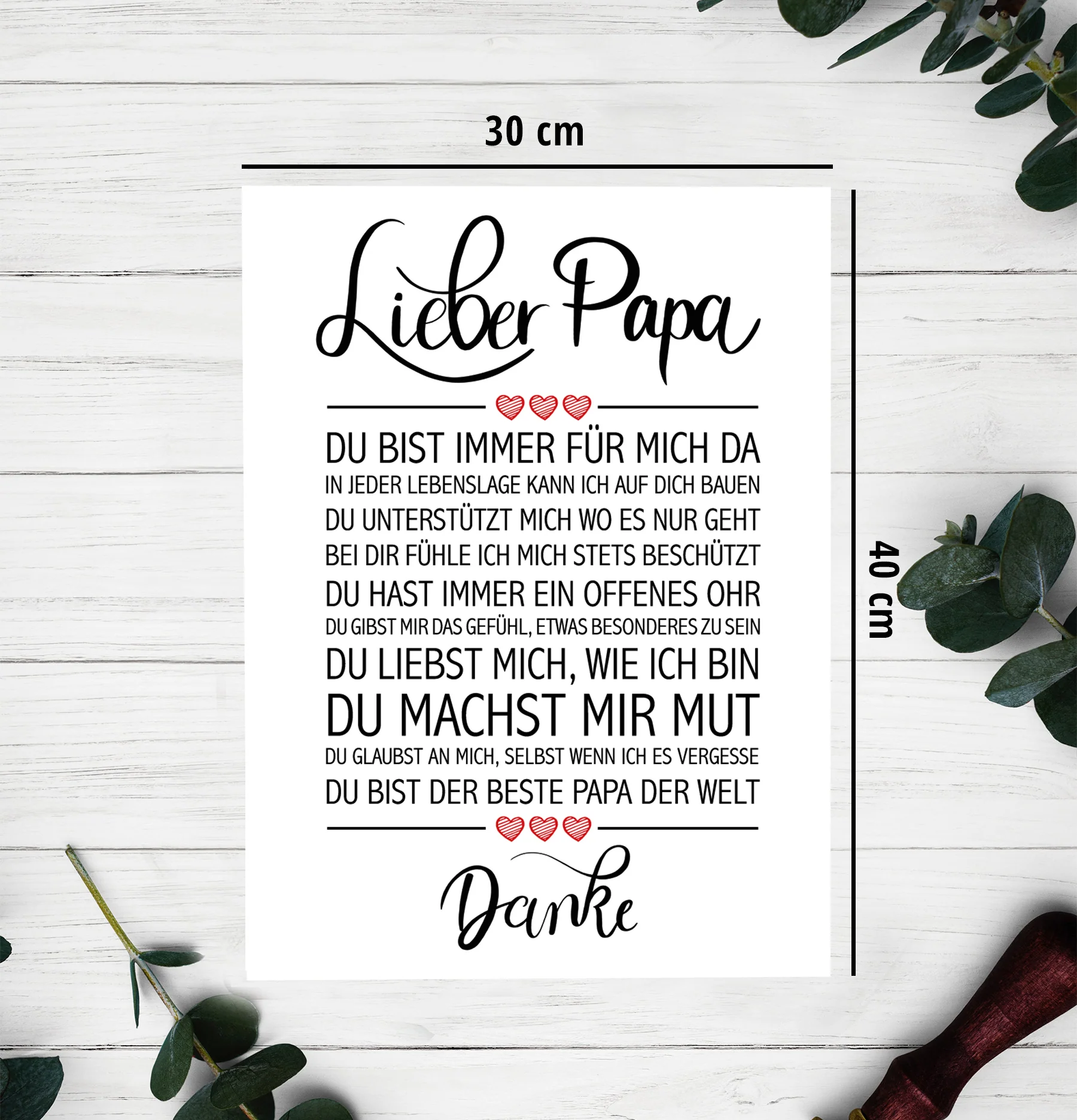 Lieber Papa Kunstdruck - Image 4