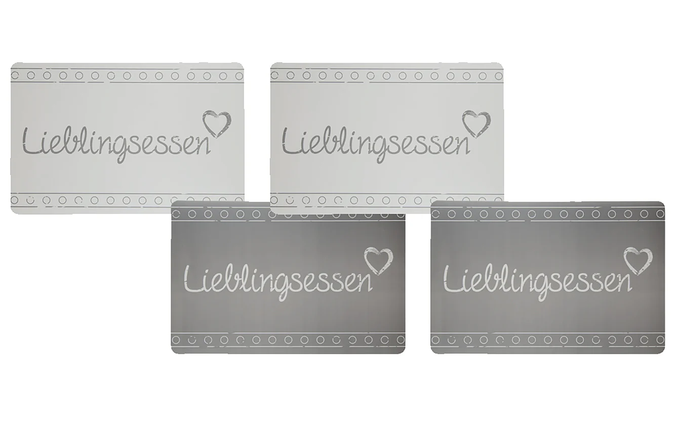 Lieblingsessen Tischsets 4-er Set Platzmatten, Untersetzer - Image 4