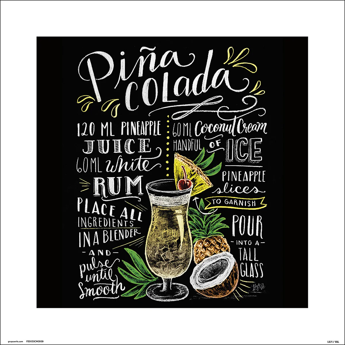 Lily & Val Kunstdruck Piña Colada