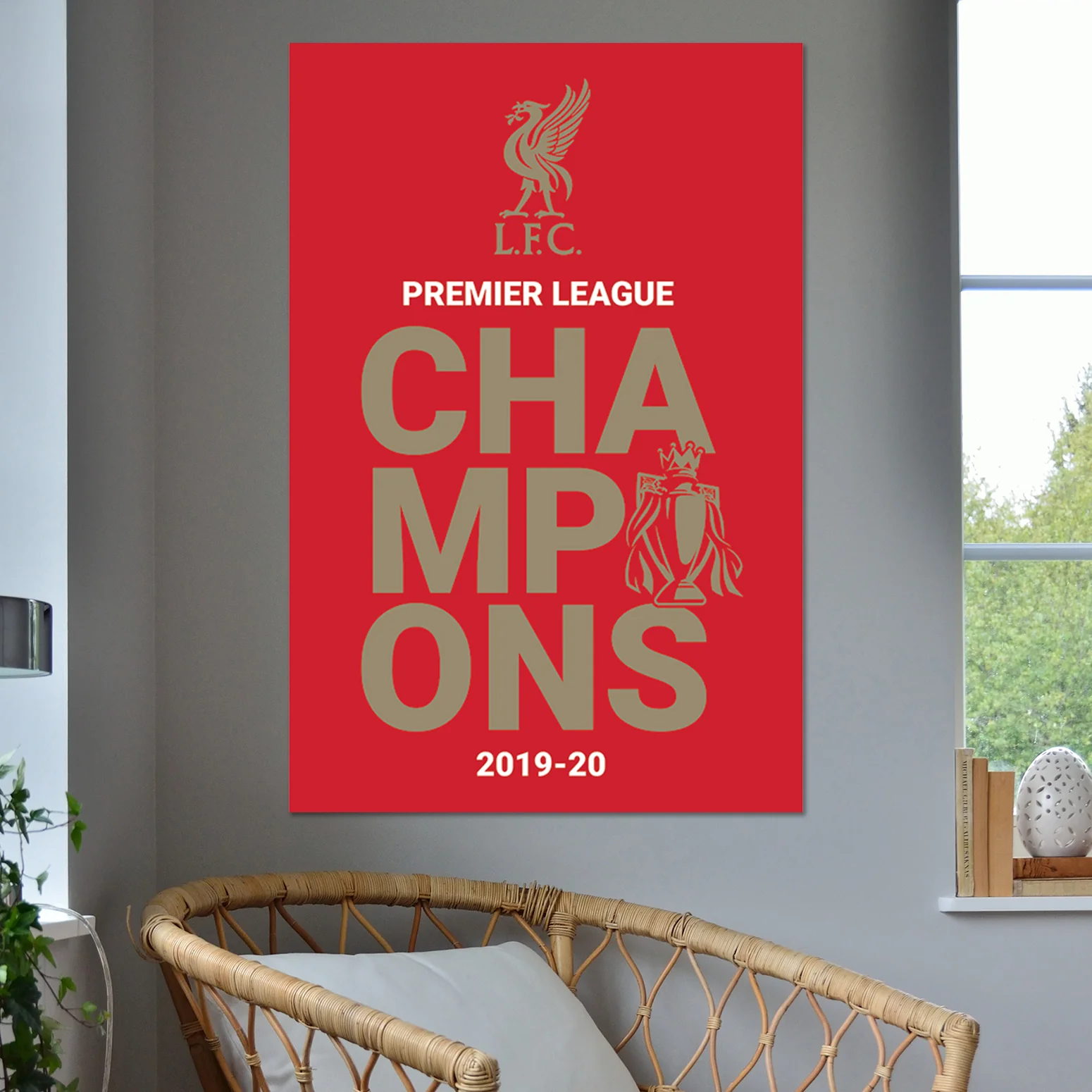 Liverpool FC Poster Logo P. L. Champions 2019/2020 - Image 3