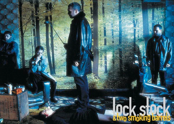 Postkarte Lock, Stock & two Smoking Barrels