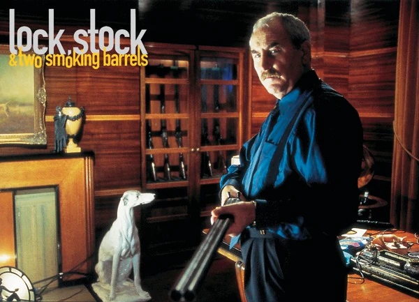 Postkarte Lock, Stock & two Smoking Barrels