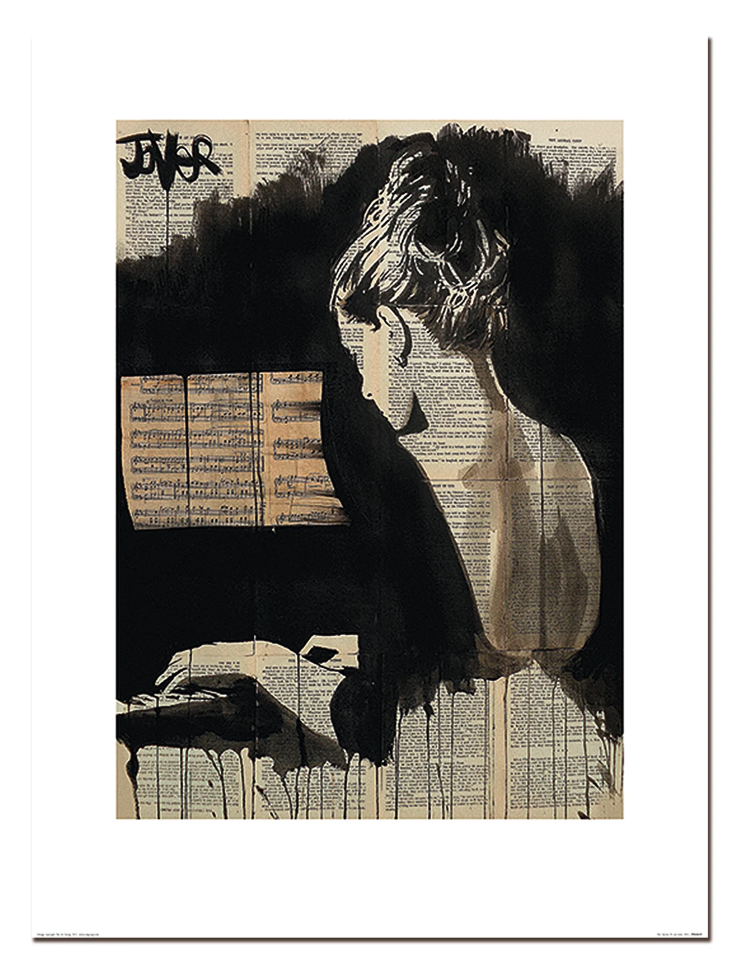 Loui Jover Kunstdruck Her Sonata