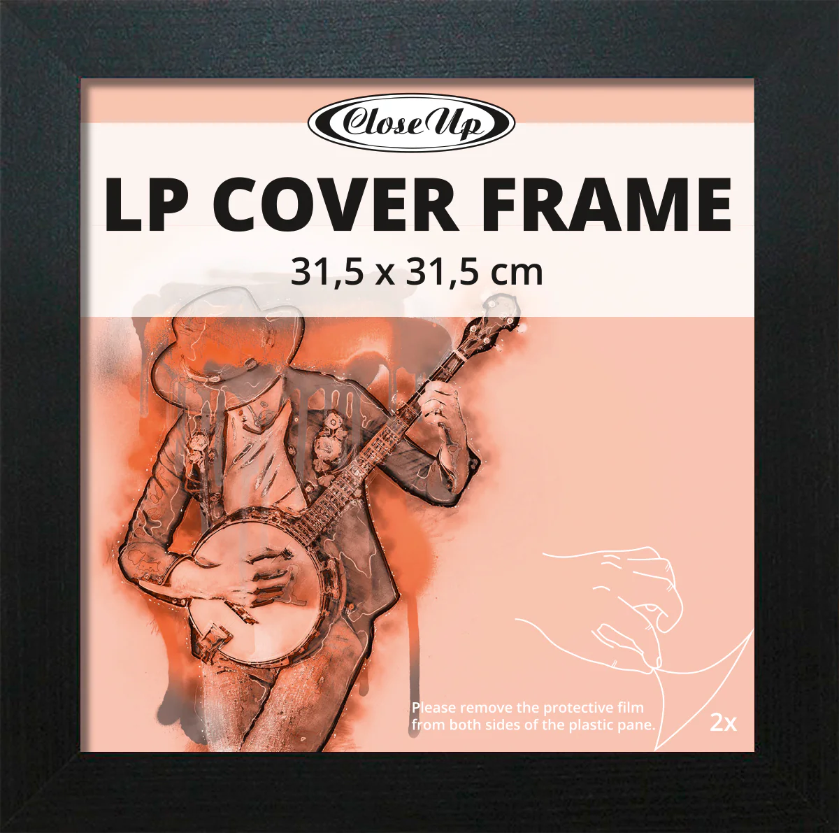 LP Album Cover Rahmen (31,5 x 31,5 cm)