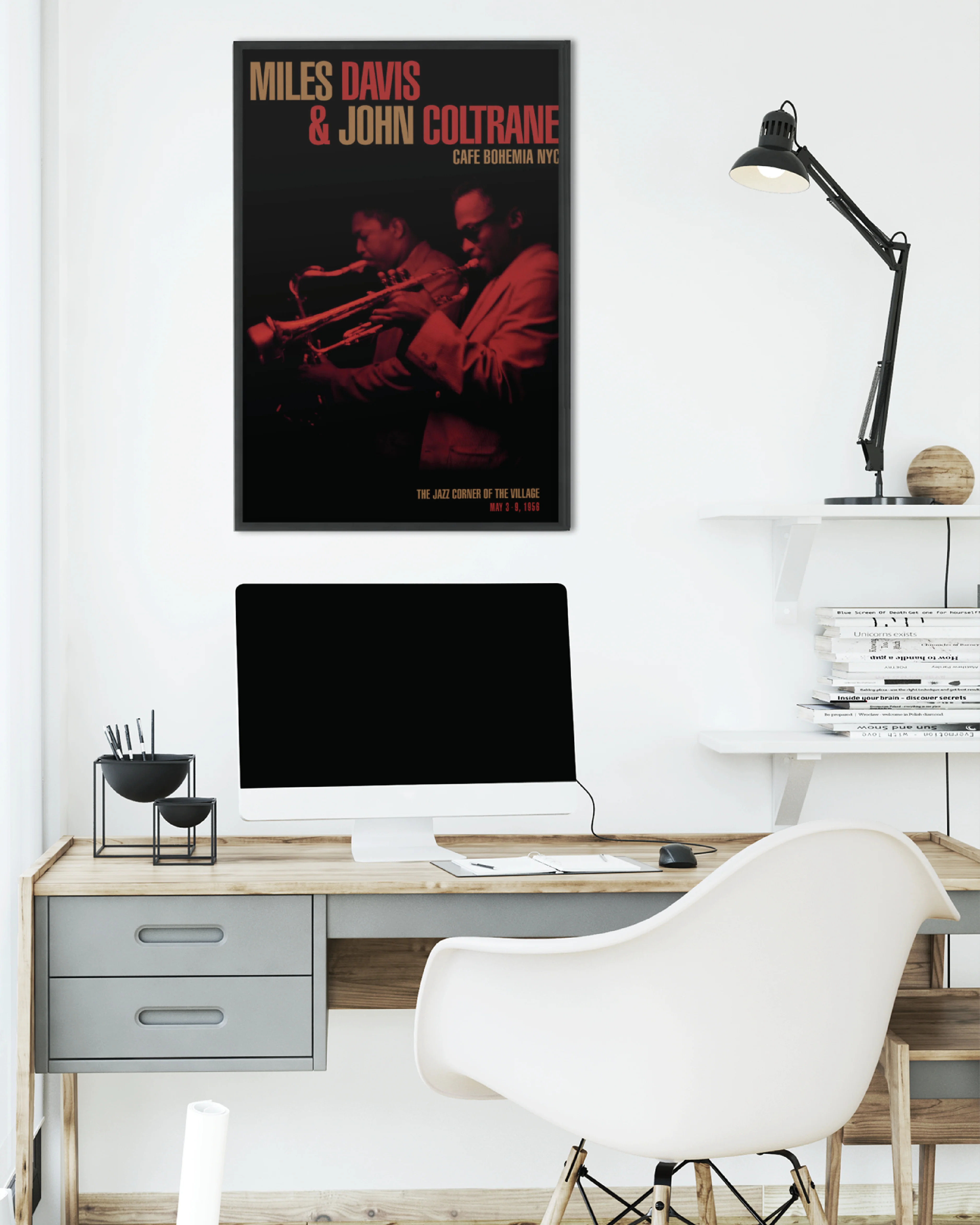 M. Davis & J. Coltrane Poster Cafe Bohemia NYC - Image 5