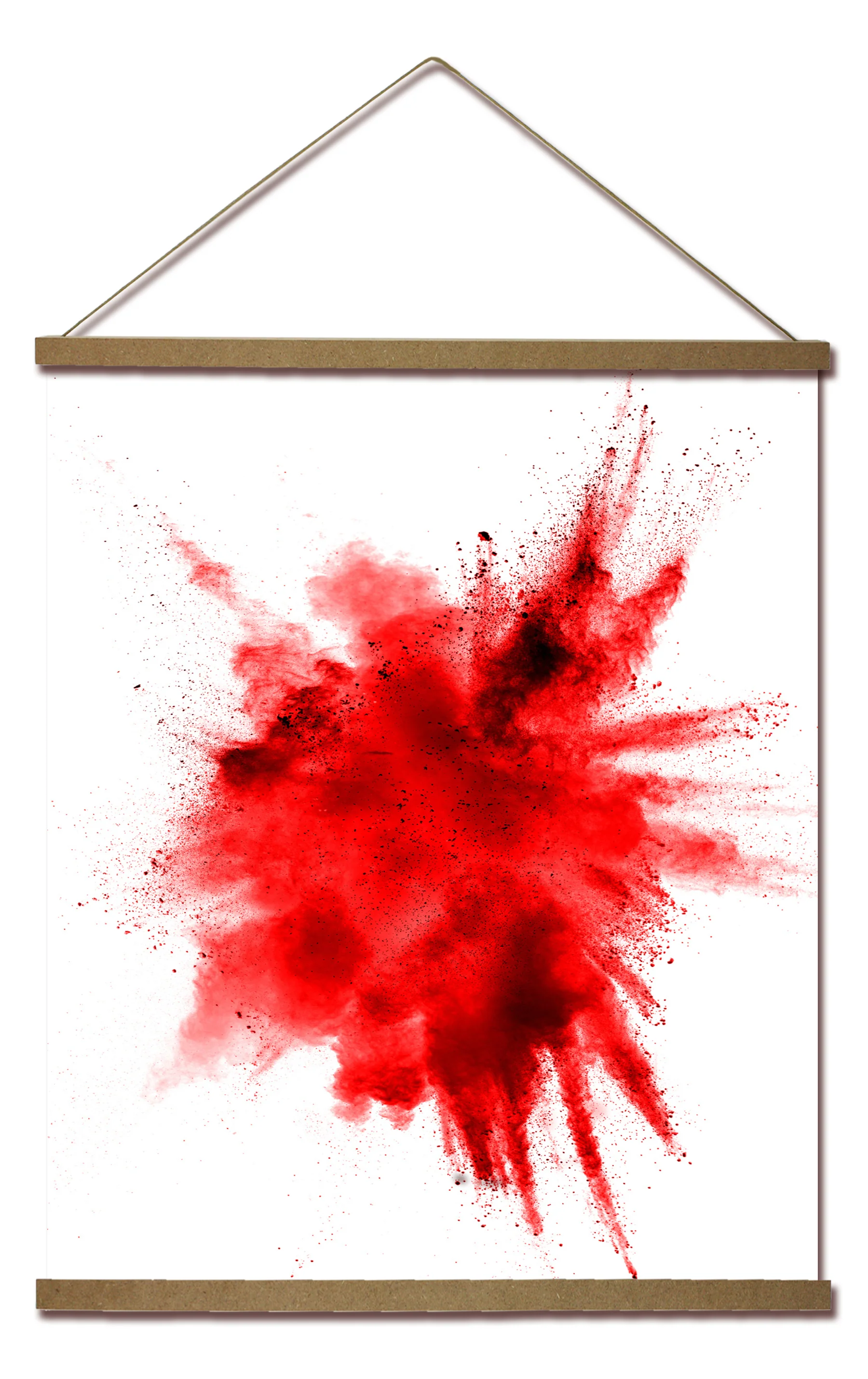 Magnetische Posterleiste 41cm Paar MDF Natur