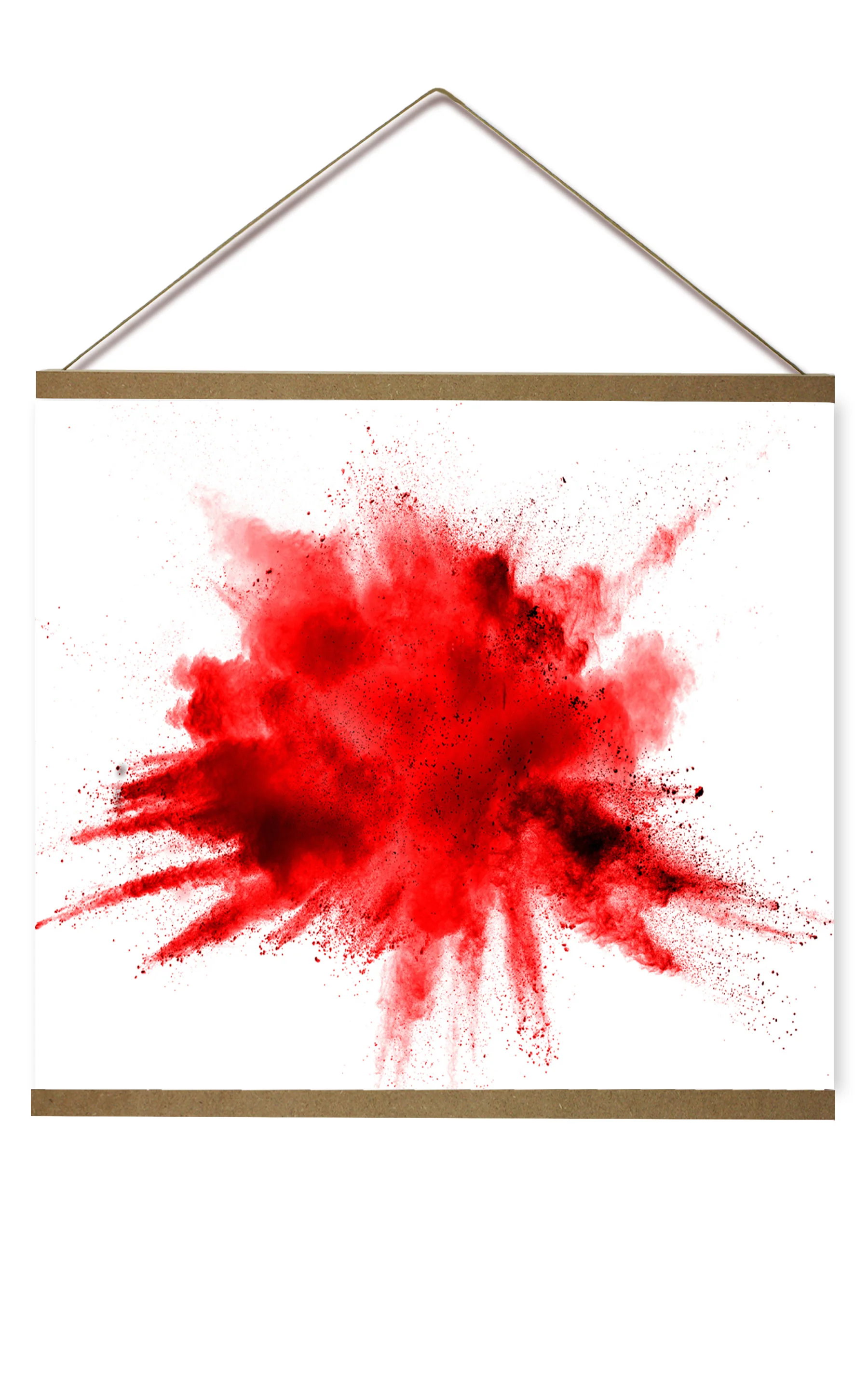 Magnetische Posterleiste 92,5 cm Paar MDF Natur