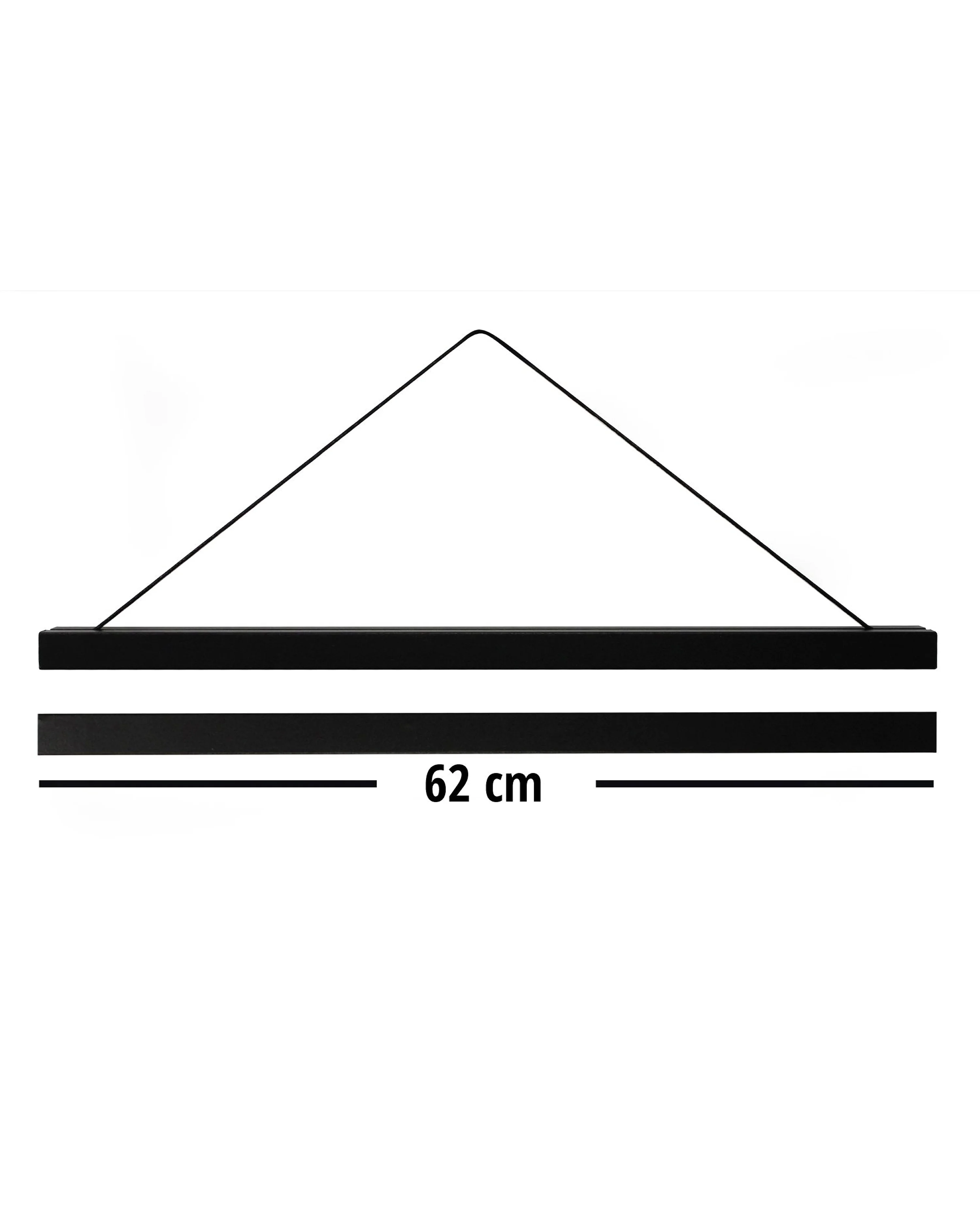 Magnetische Posterleisten 62 cm, 10 Paar, MDF schwarz - Image 5