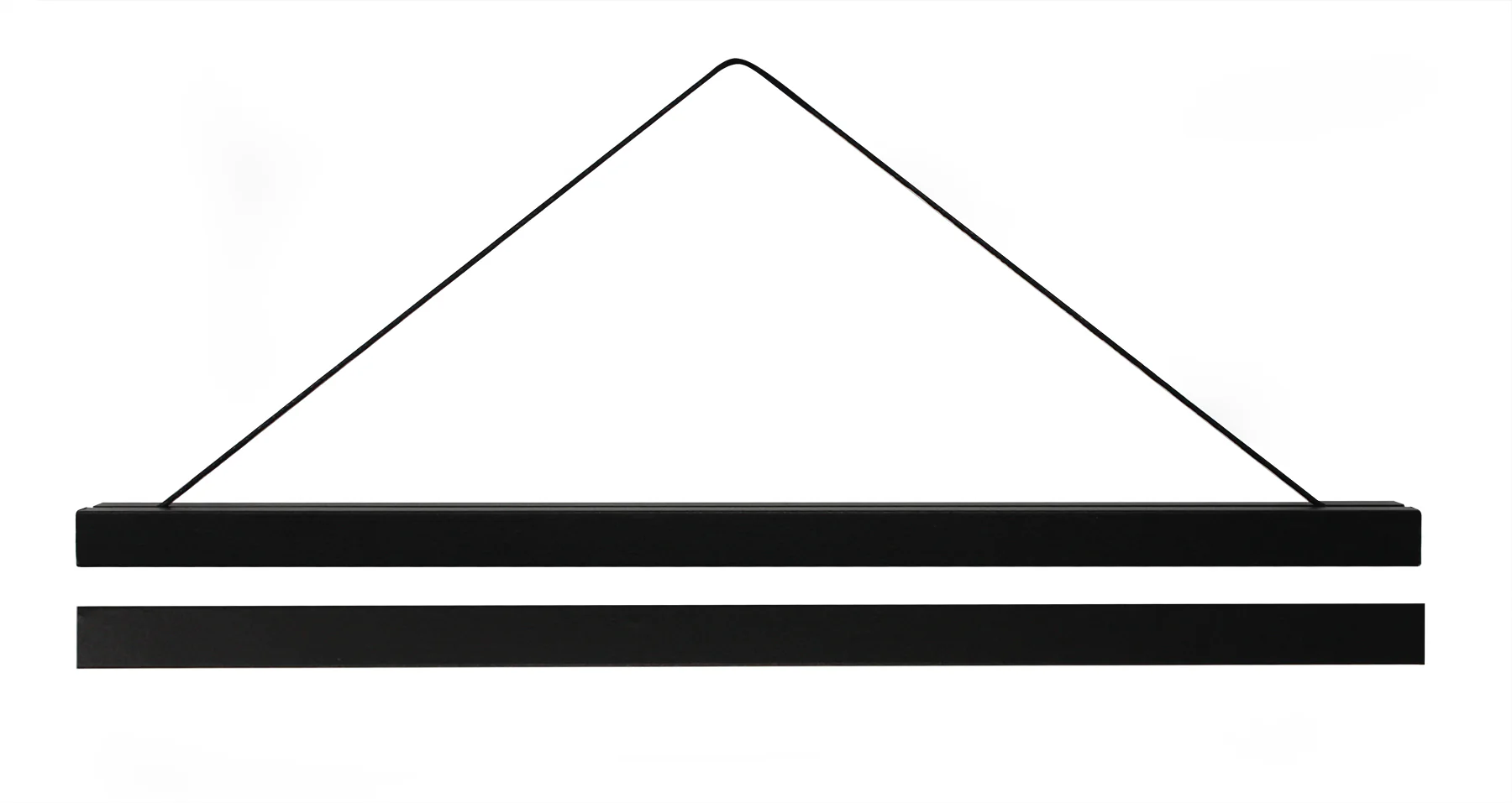 Magnetische Posterleisten 62 cm, Paar, MDF schwarz - Image 3