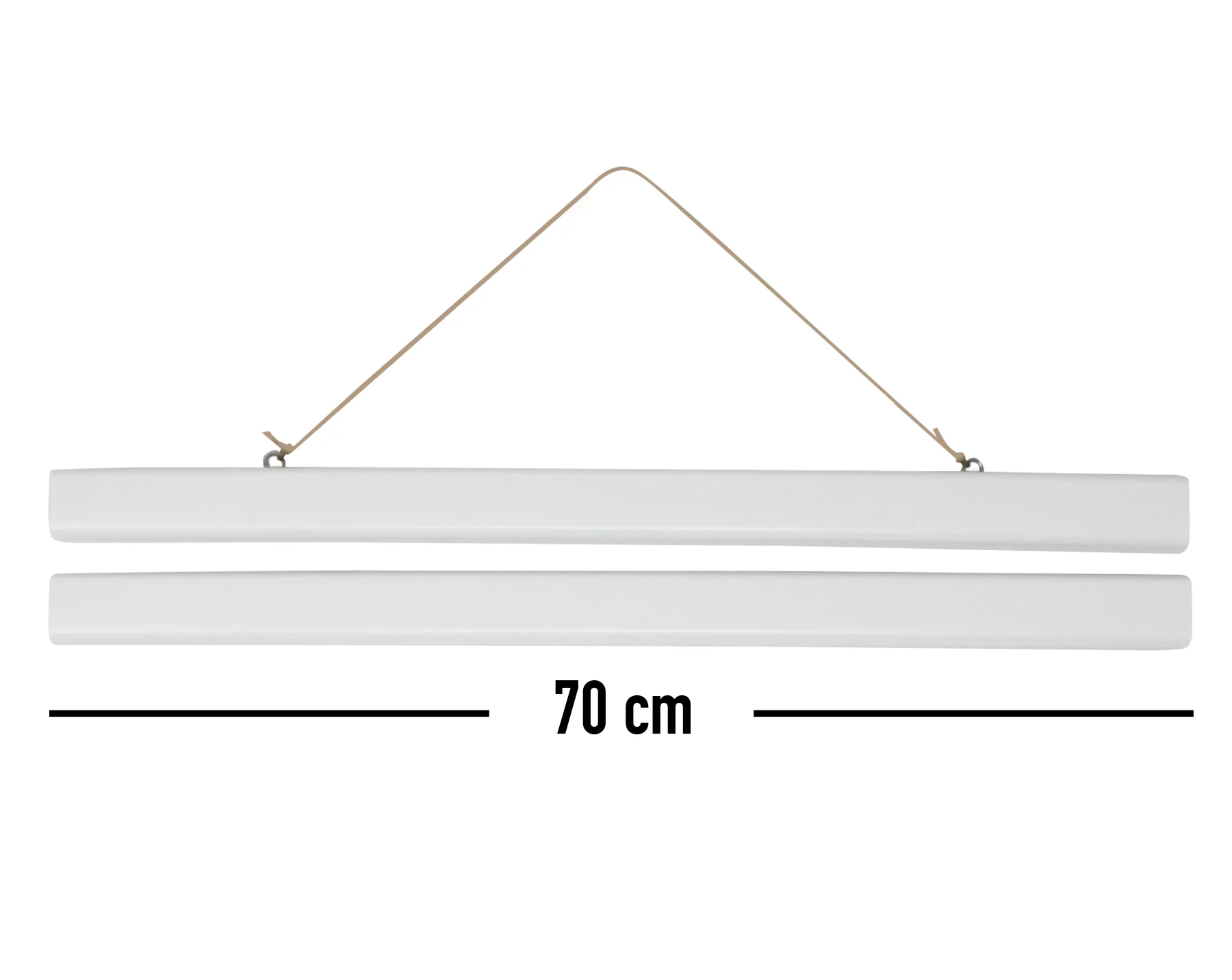 Magnetische Posterleisten 70 cm, Paar, Kunststoff weiß - Image 3