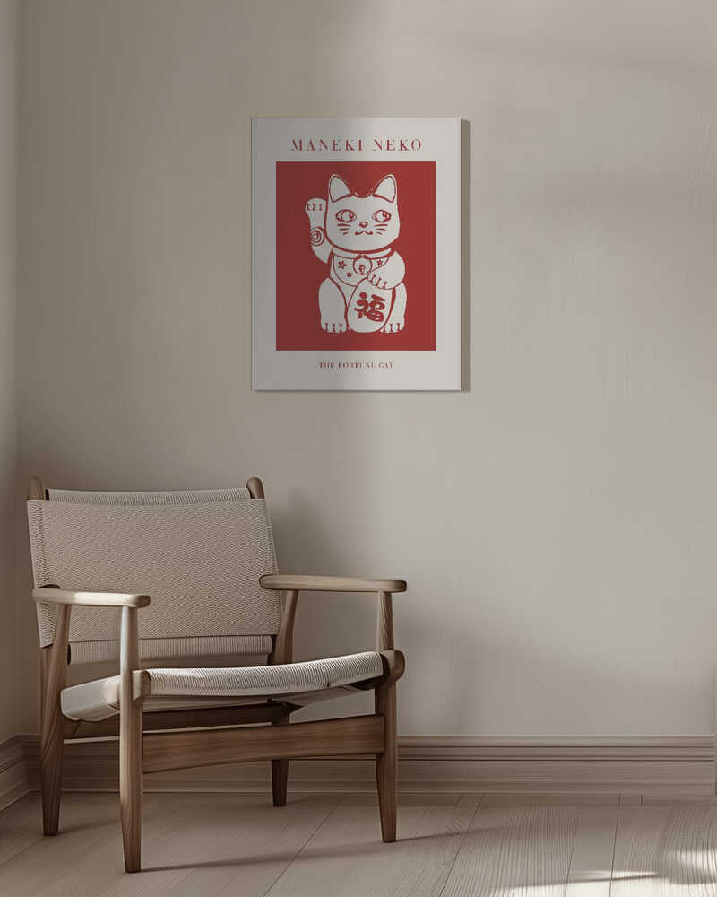 Maneki-Neko Cat Red - Image 6