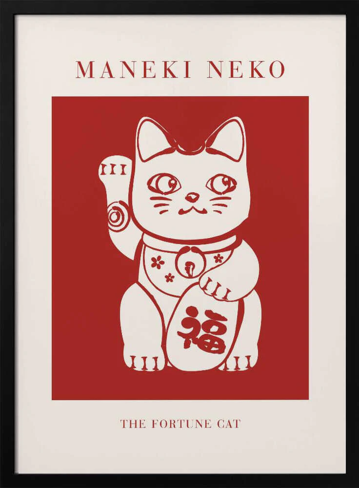 Maneki-Neko Cat Red - Image 8