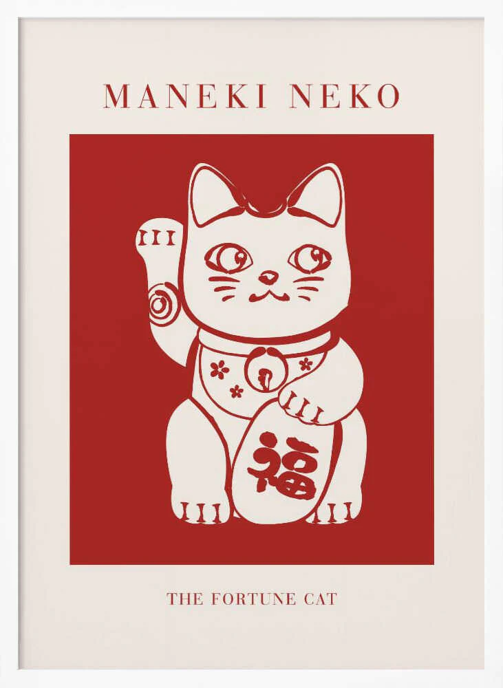 Maneki-Neko Cat Red - Image 9