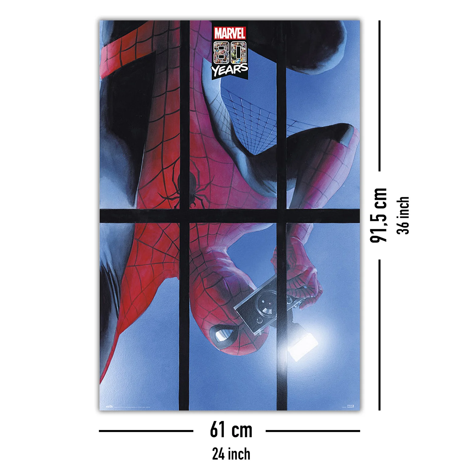 Marvel Comics Spider-Man Poster 80 Years Anniversary - Image 5