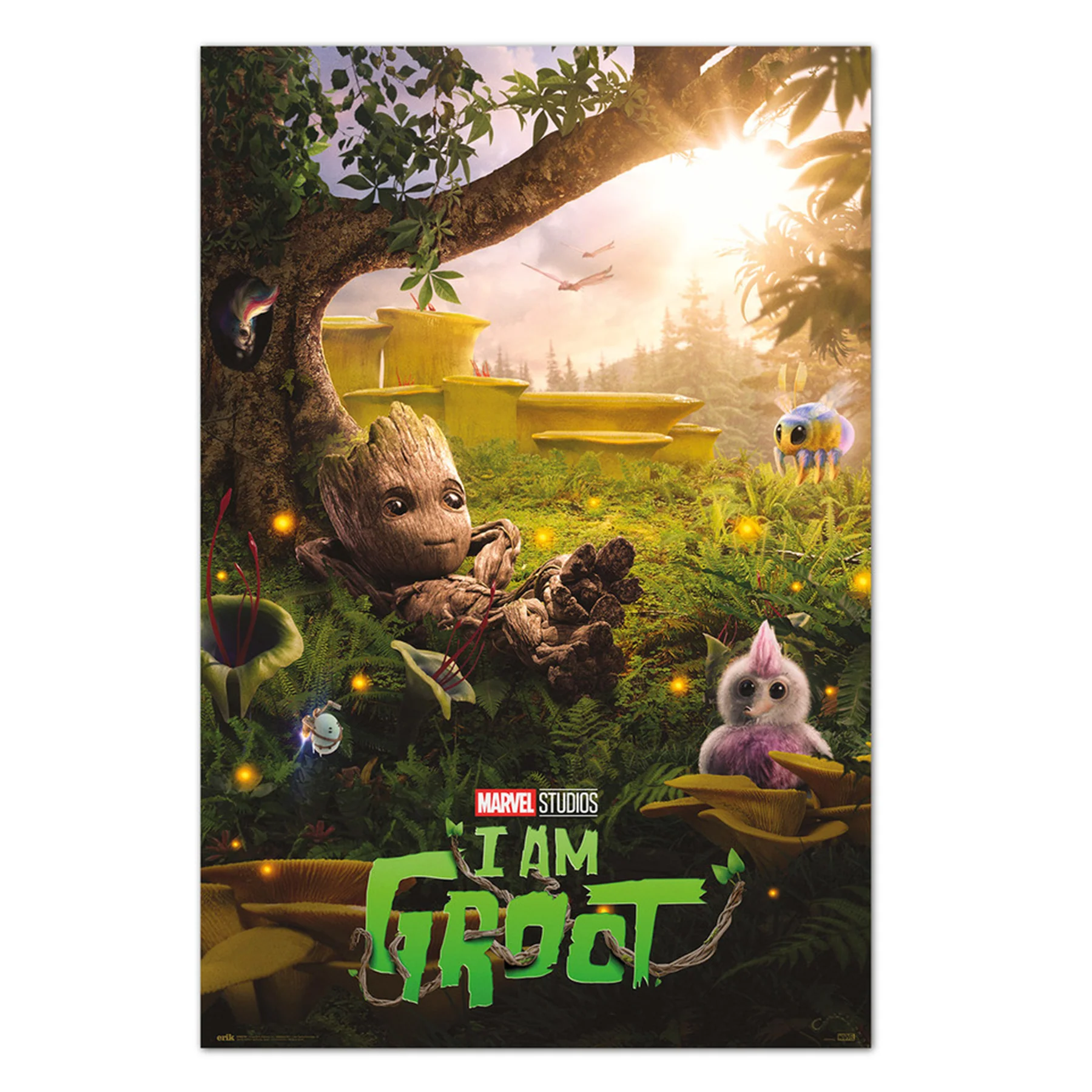 Marvel I am Groot Poster Chill Time
