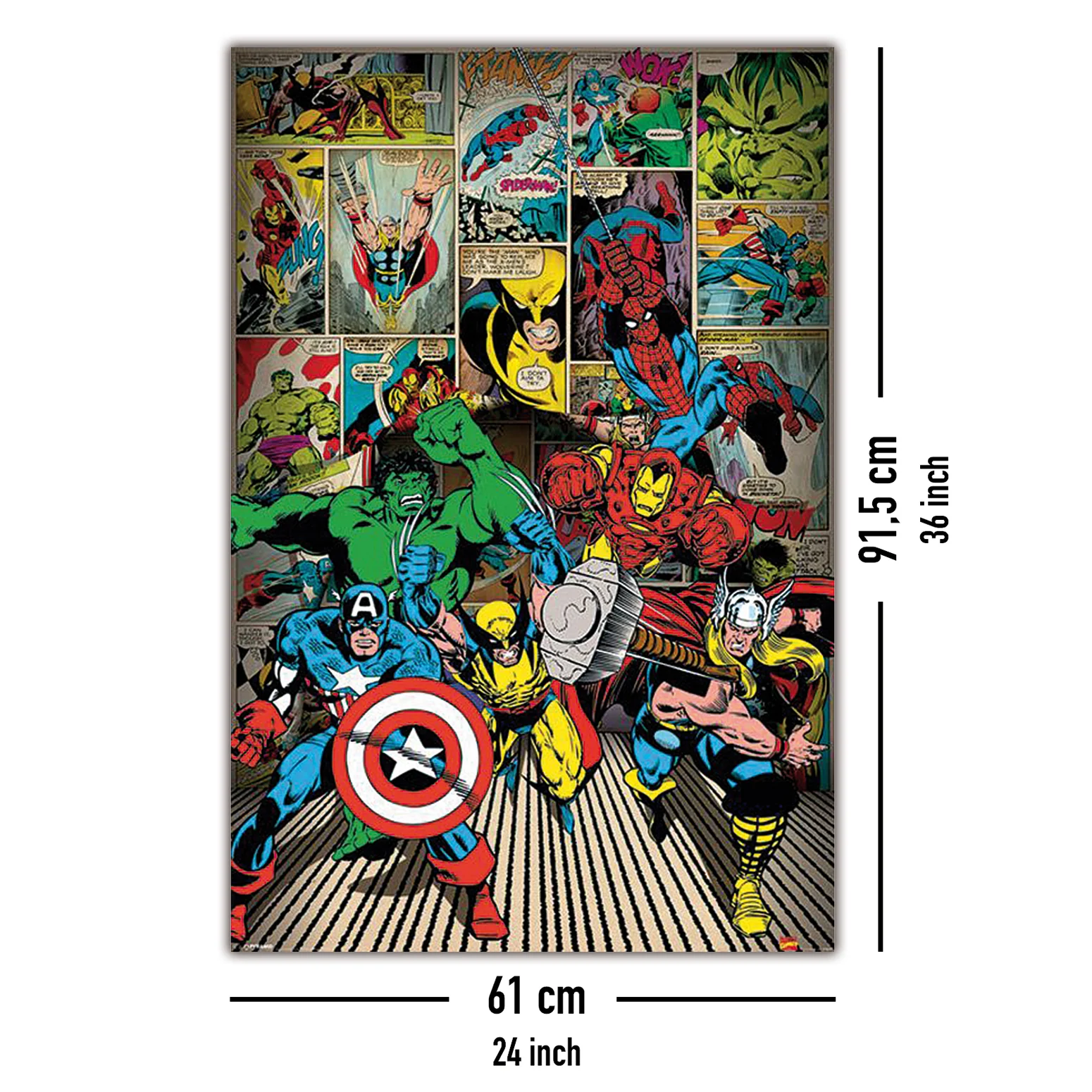Marvel Poster Here Come The Heroes - Image 10