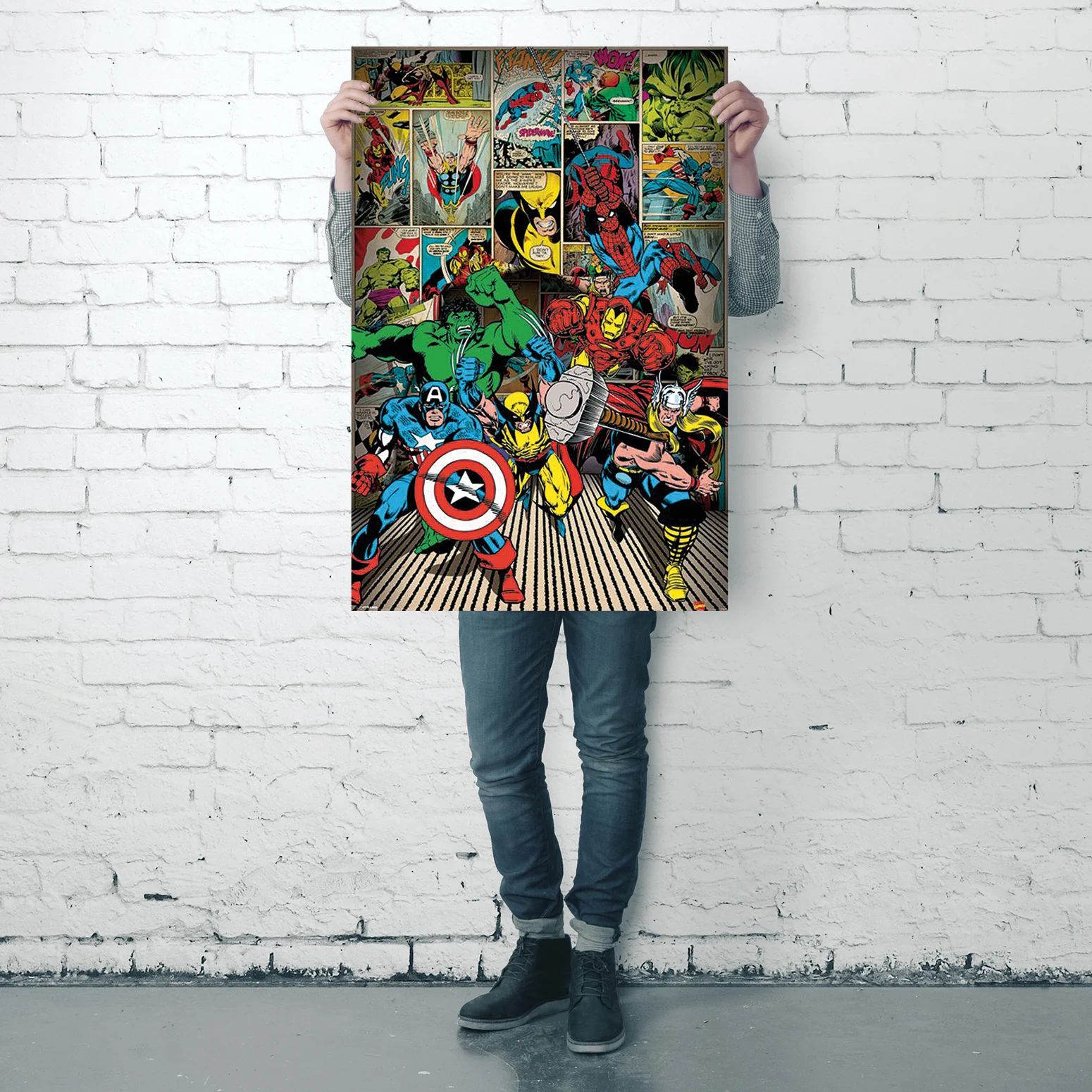 Marvel Poster Here Come The Heroes - Image 4