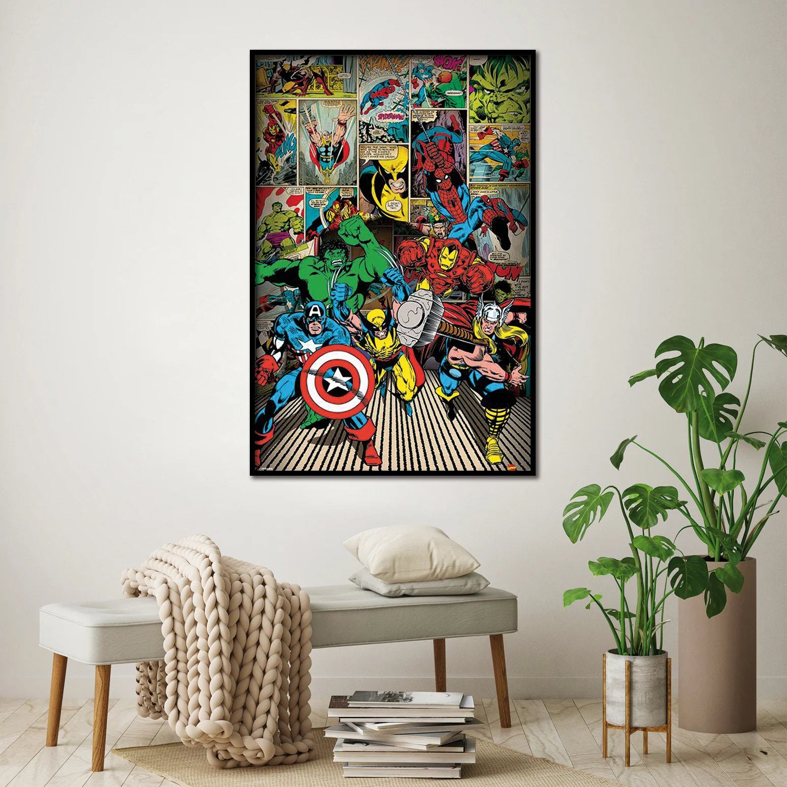 Marvel Poster Here Come The Heroes - Image 7