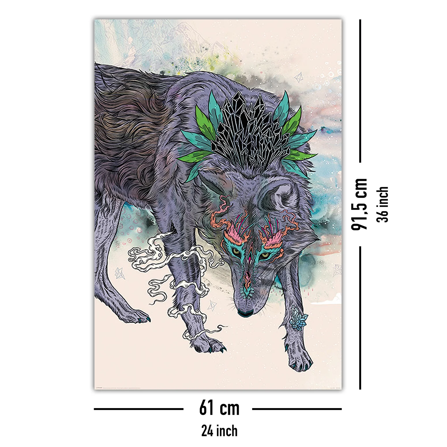 Mat Miller Poster Journeying Spirit - Wolf - Image 5