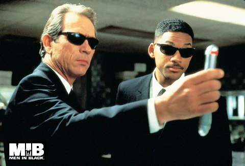 Postkarte Men in Black